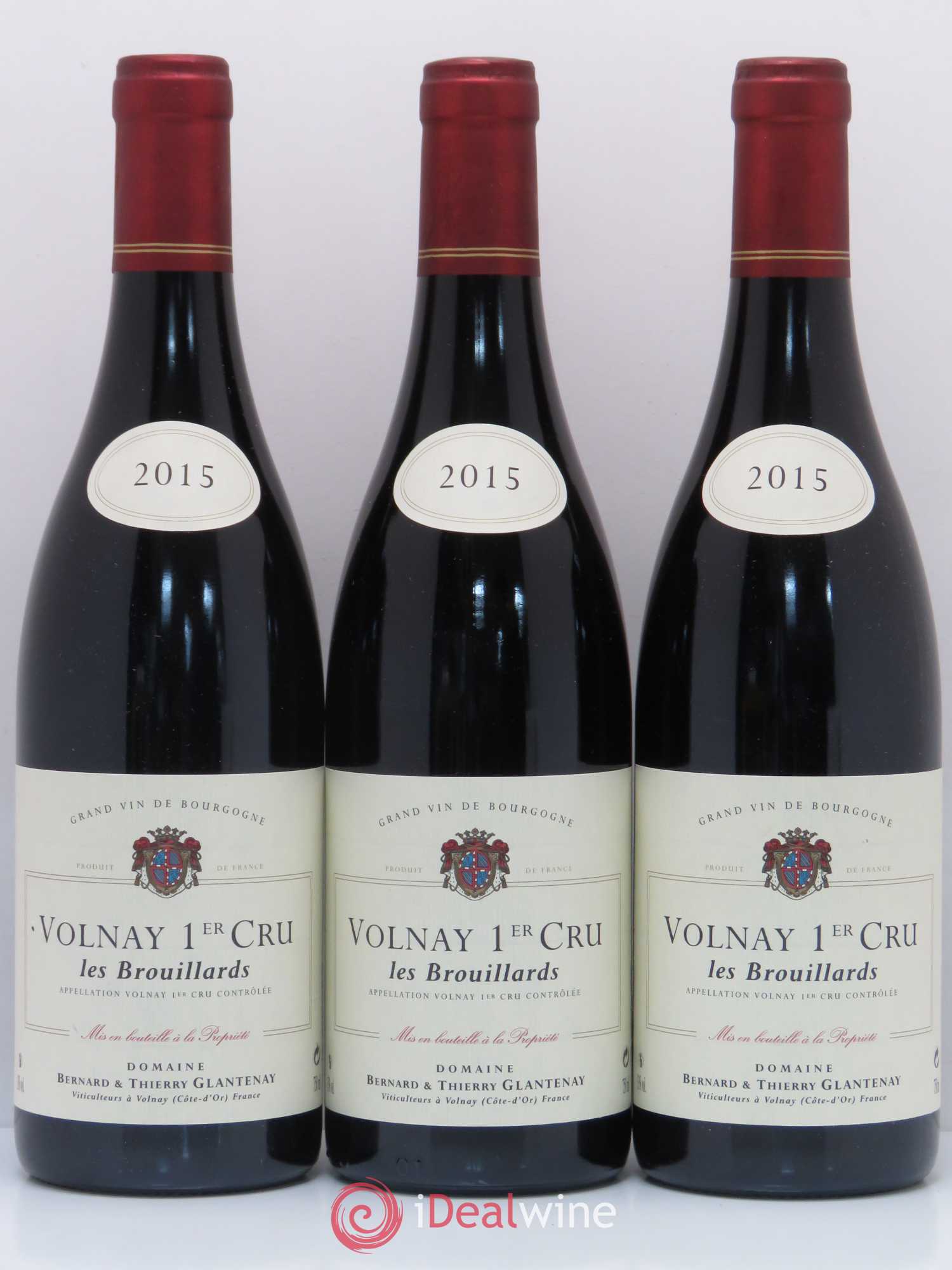 Volnay 1er Cru Les Brouillards Bernard et Thierry Glantenay (Domaine) 2015 - Lot de 3 bouteilles - 0