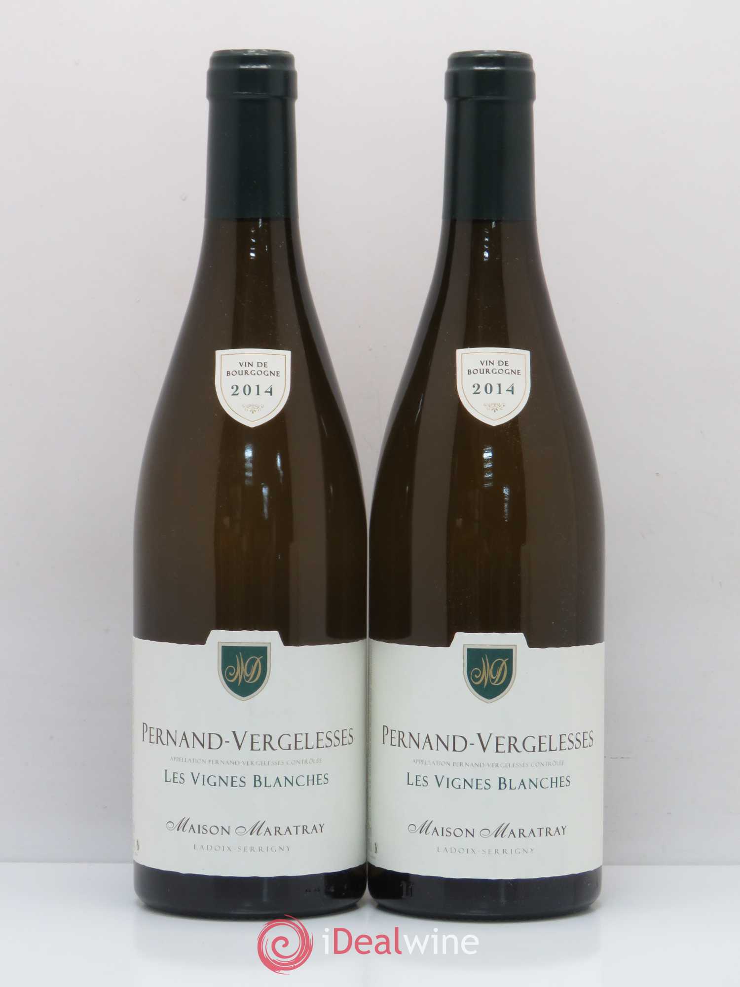 Pernand-Vergelesses Les Vignes Blanches Maison Maratray 2014 - Posten von 2 Flaschen - 0