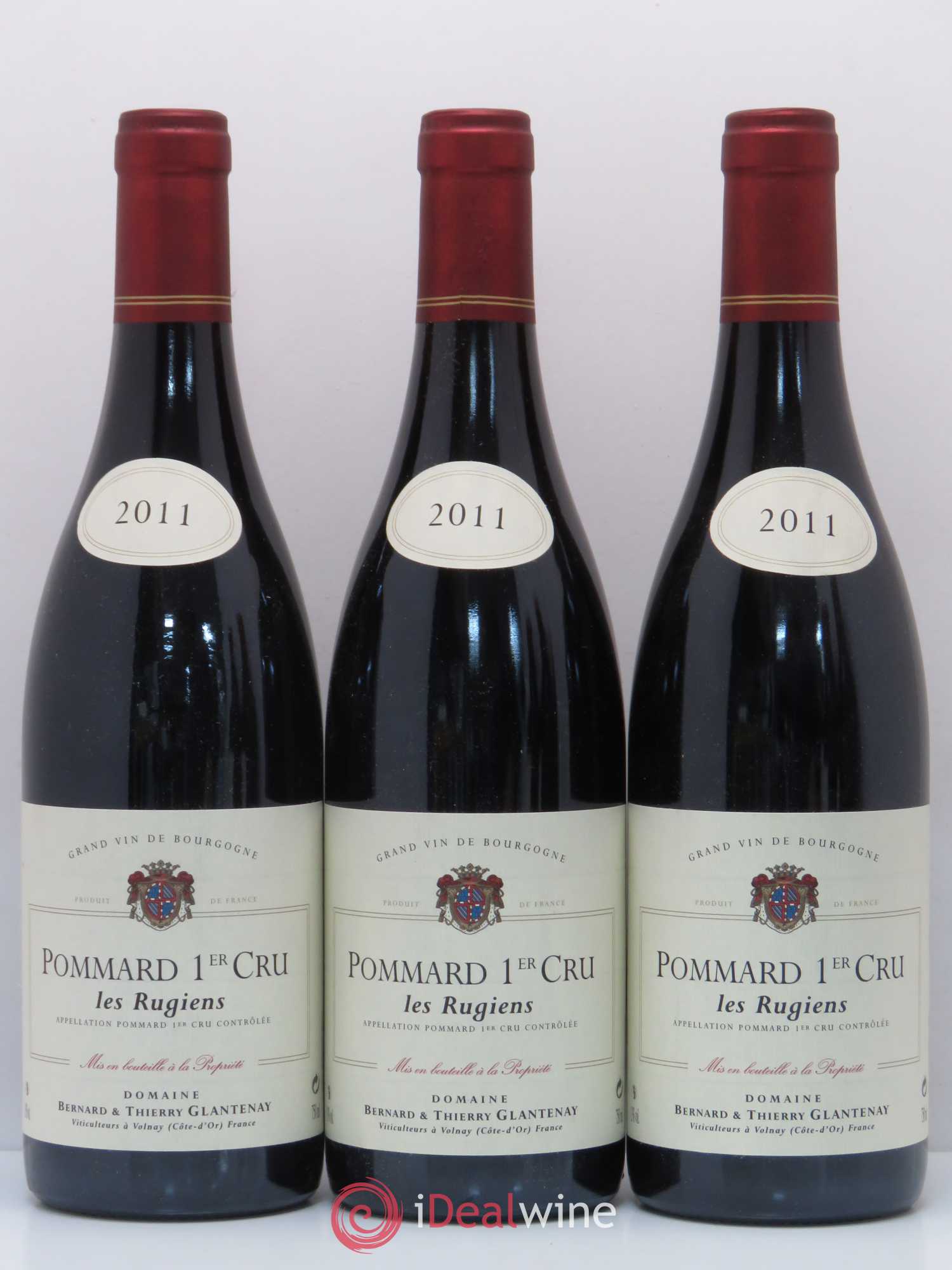 Pommard 1er Cru Les Rugiens Bernard et Thierry Glantenay (Domaine) 2011 - Lot de 5 bouteilles - 1