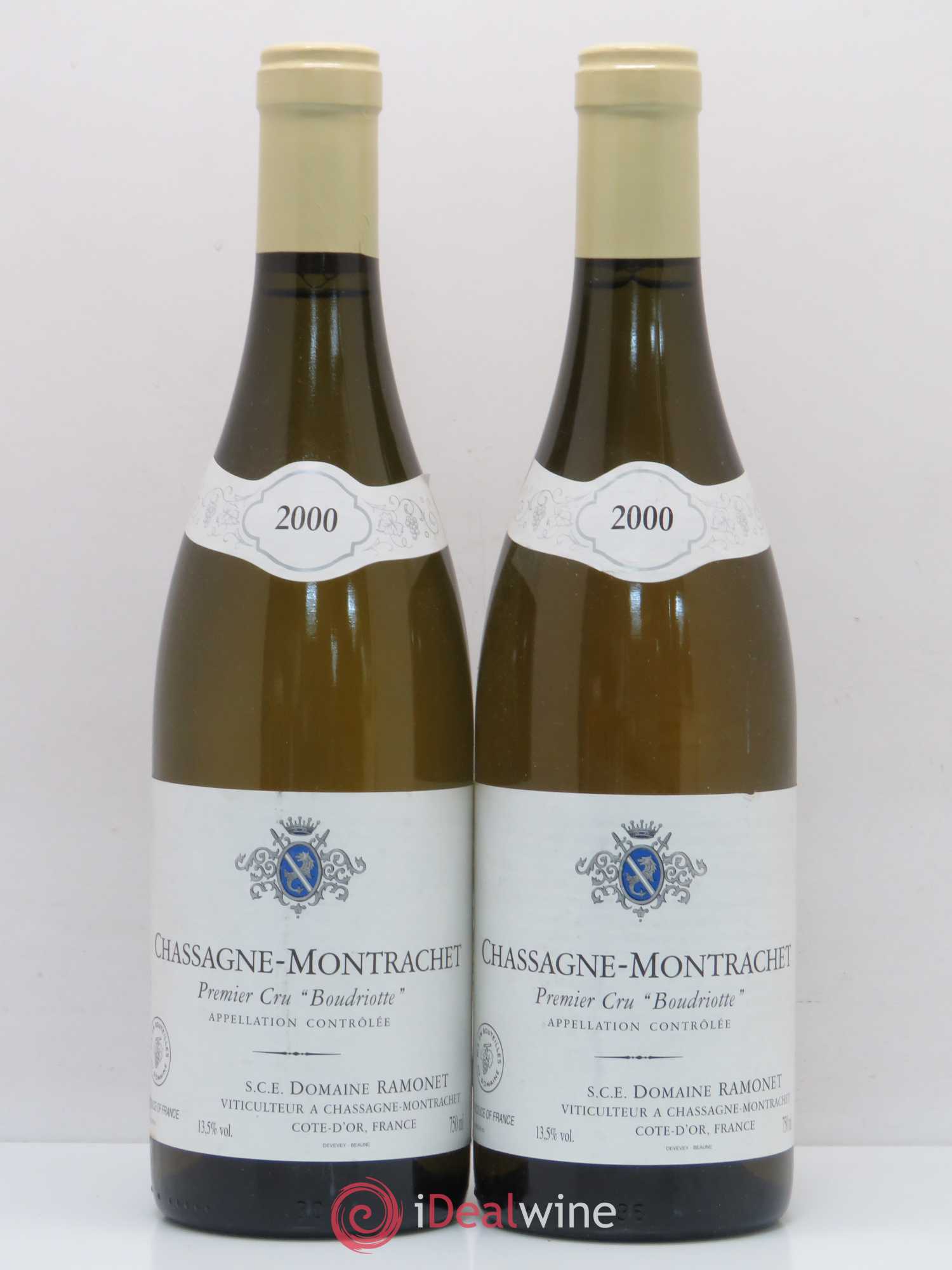 Chassagne-Montrachet 1er Cru Boudriotte Ramonet (Domaine) 2000 - Lot de 2 bouteilles - 0