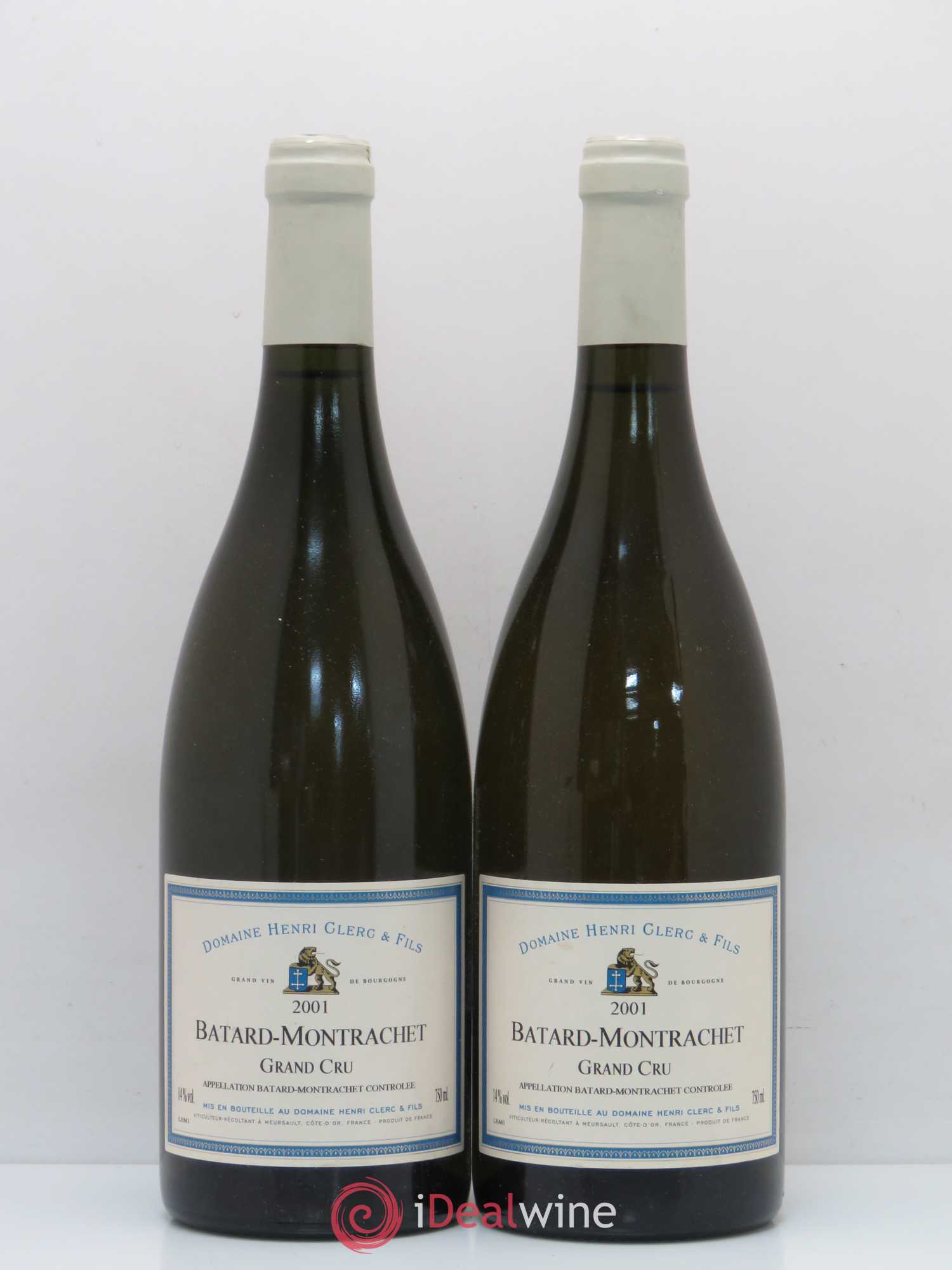 Bâtard-Montrachet Grand Cru Henri Clerc 2001 - Lot de 2 bouteilles - 0
