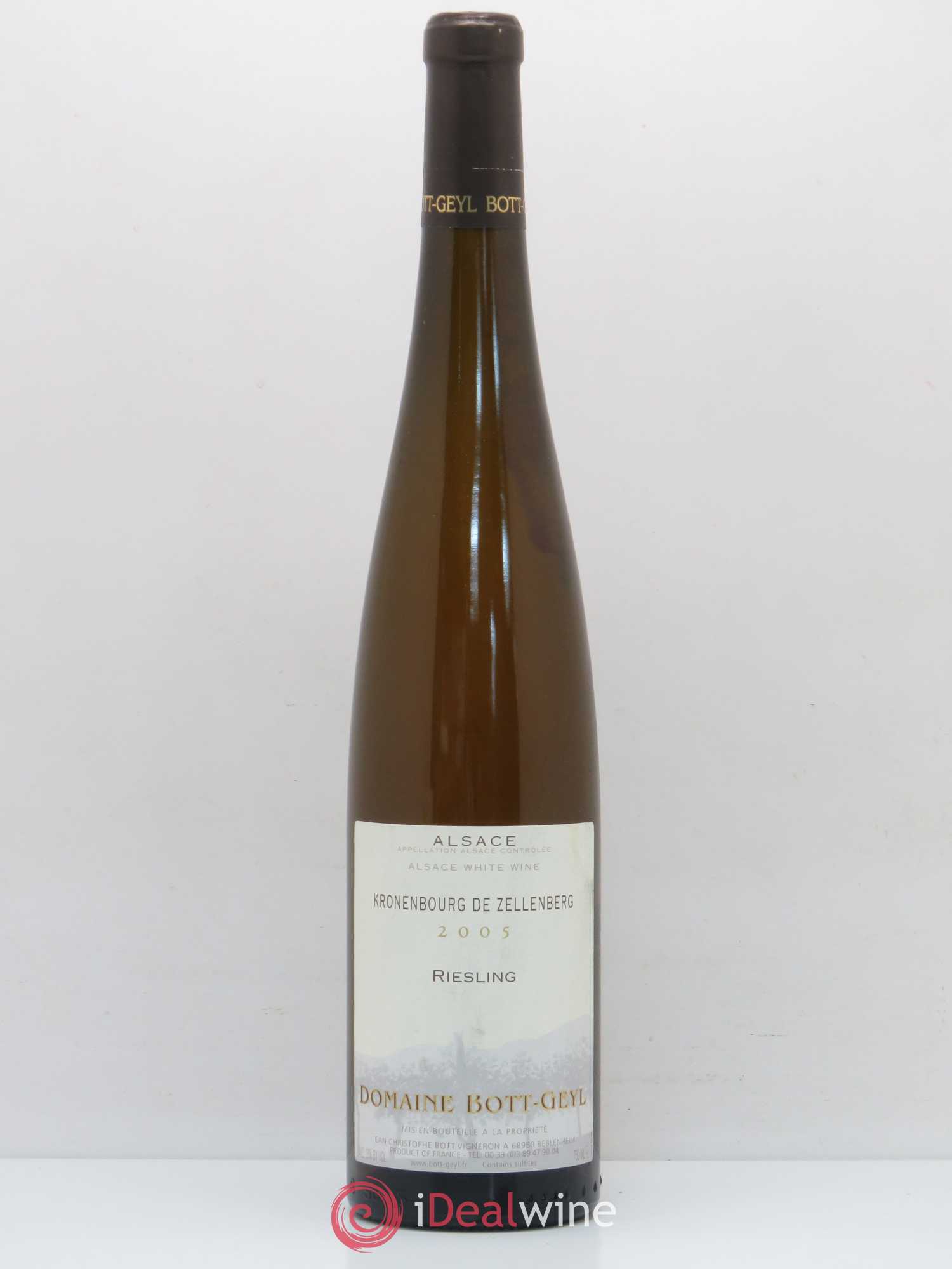 Riesling Lieu Dit Kronenbourg de Zellenberg Domaine Bott-Geyl 2005 - Lotto di 1 bottiglia - 0