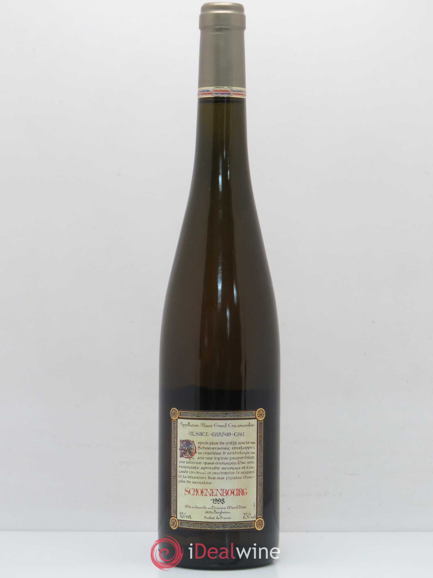 Alsace Grand Cru Schoenenbourg Marcel Deiss (Domaine) 1998 - Lot de 1 bouteille - 1