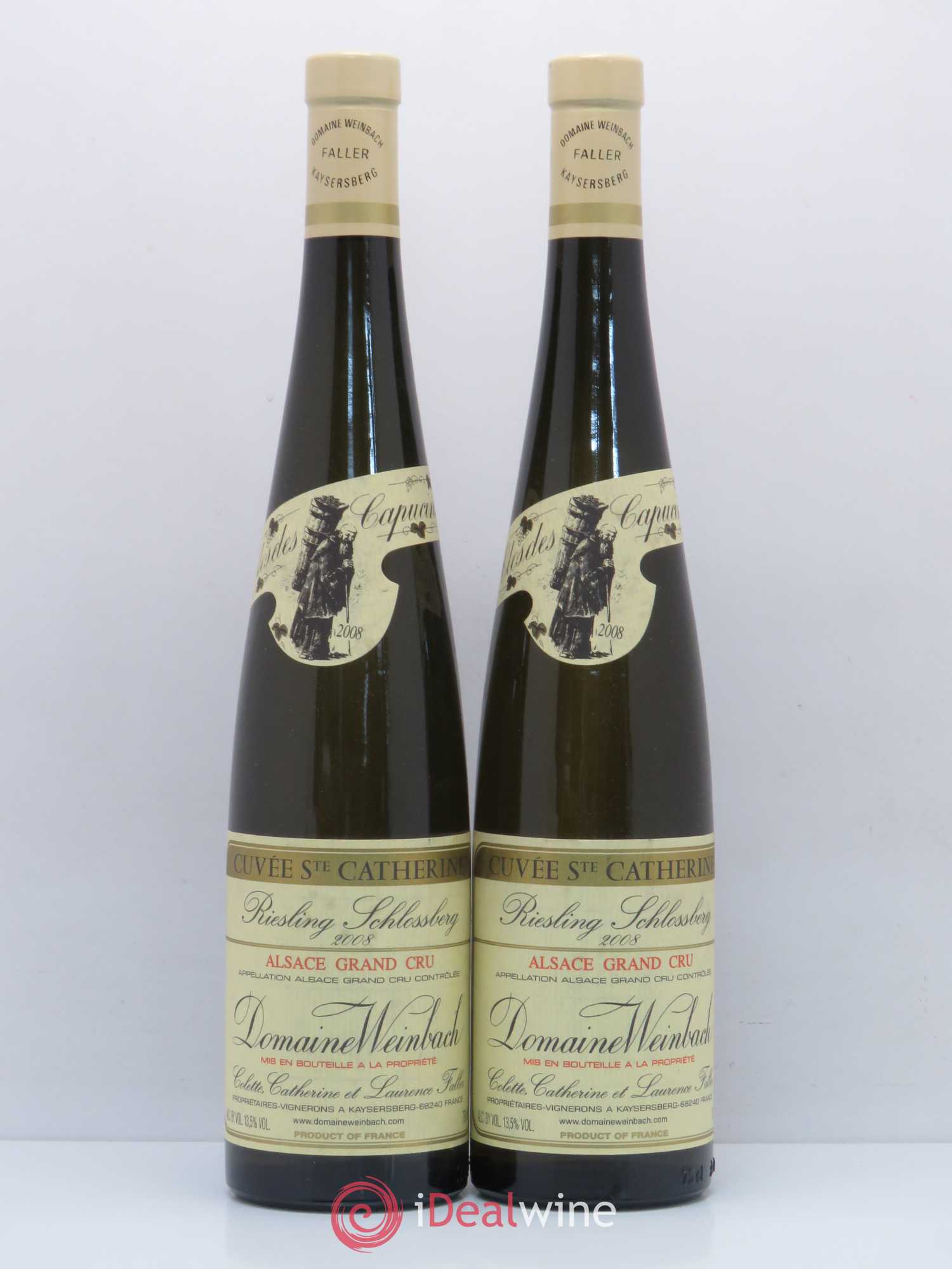 Alsace Grand Cru Schlossberg Riesling Weinbach (Domaine) Cuvée Sainte Catherine 2008 - Posten von 2 Flaschen - 0
