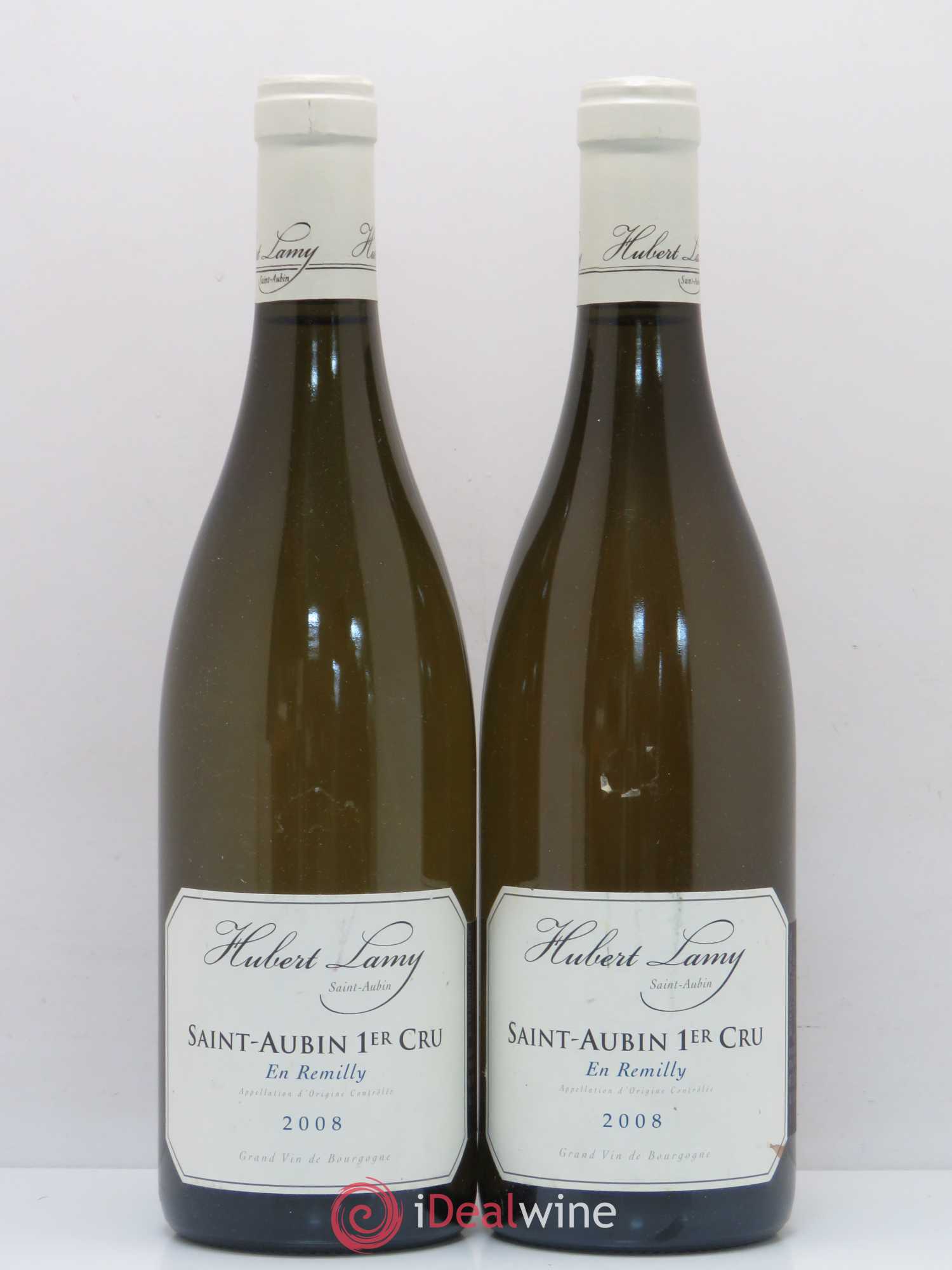 Saint-Aubin 1er Cru En Rémilly Hubert Lamy 2008 - Lot de 2 bouteilles - 0