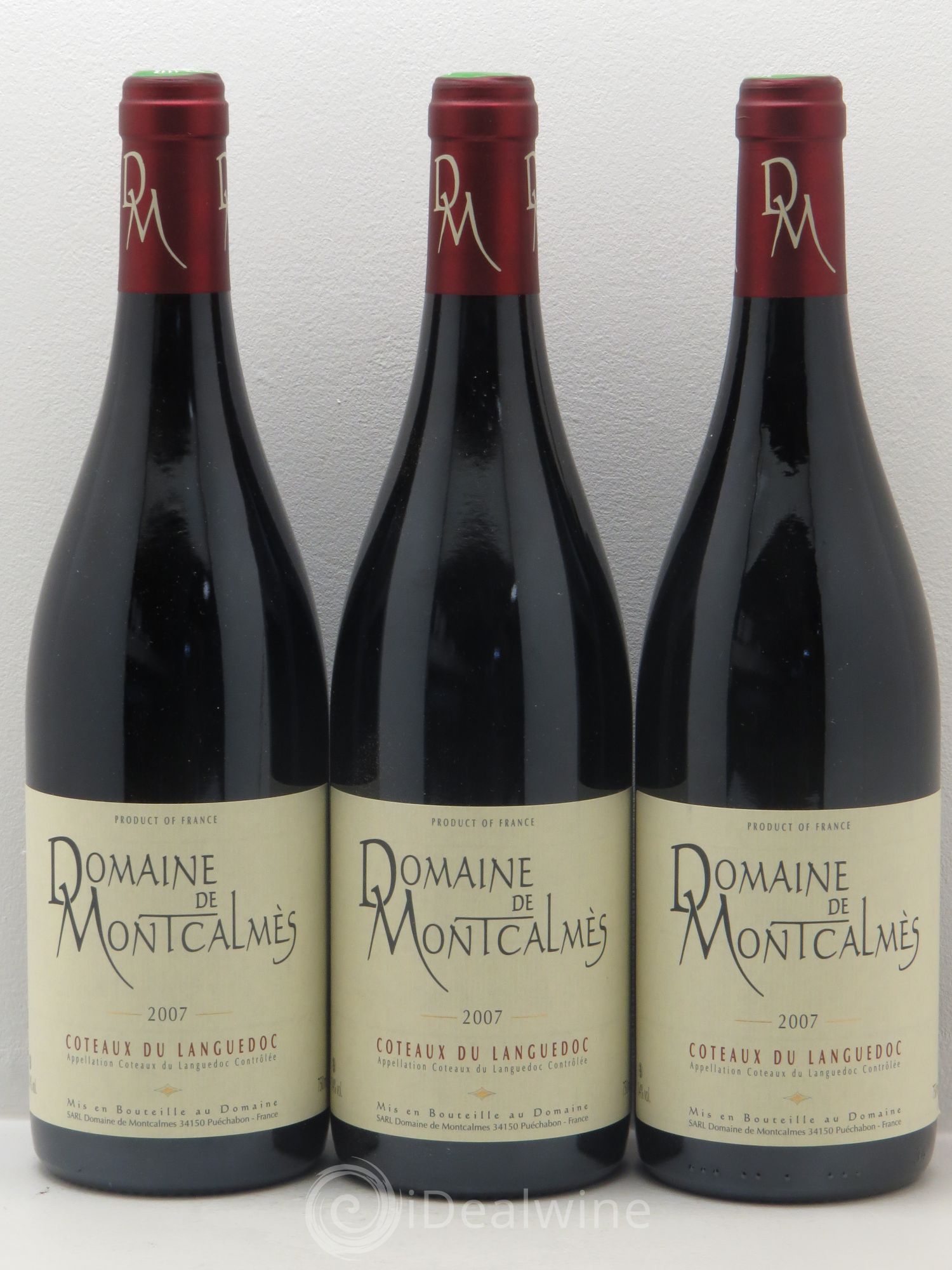 Terrasses du Larzac Domaine de Montcalmès Frédéric Pourtalié 2007 - Lot de 3 bouteilles - 0