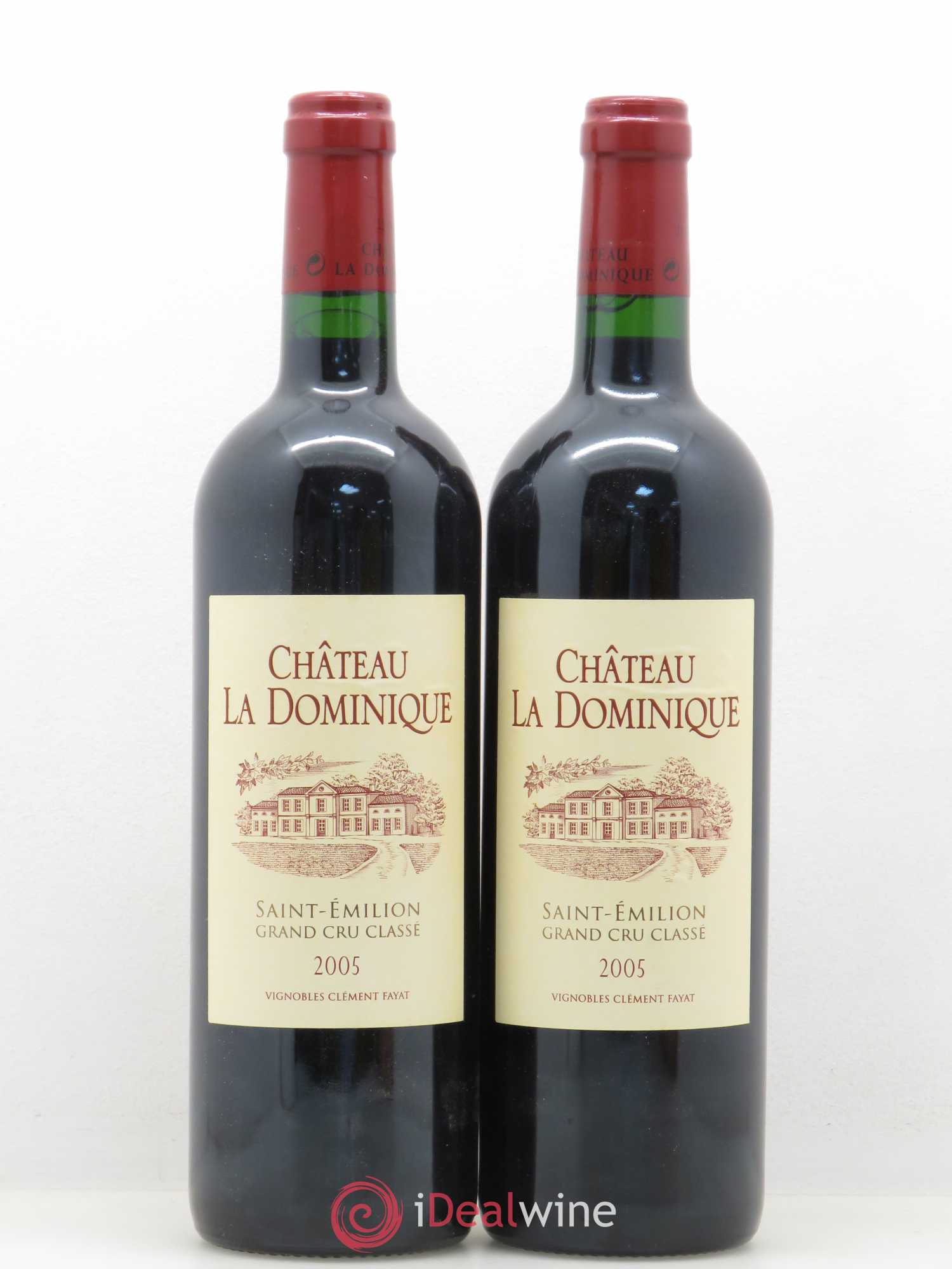 Château la Dominique Grand Cru Classé 2005 - Lot de 2 bouteilles - 0