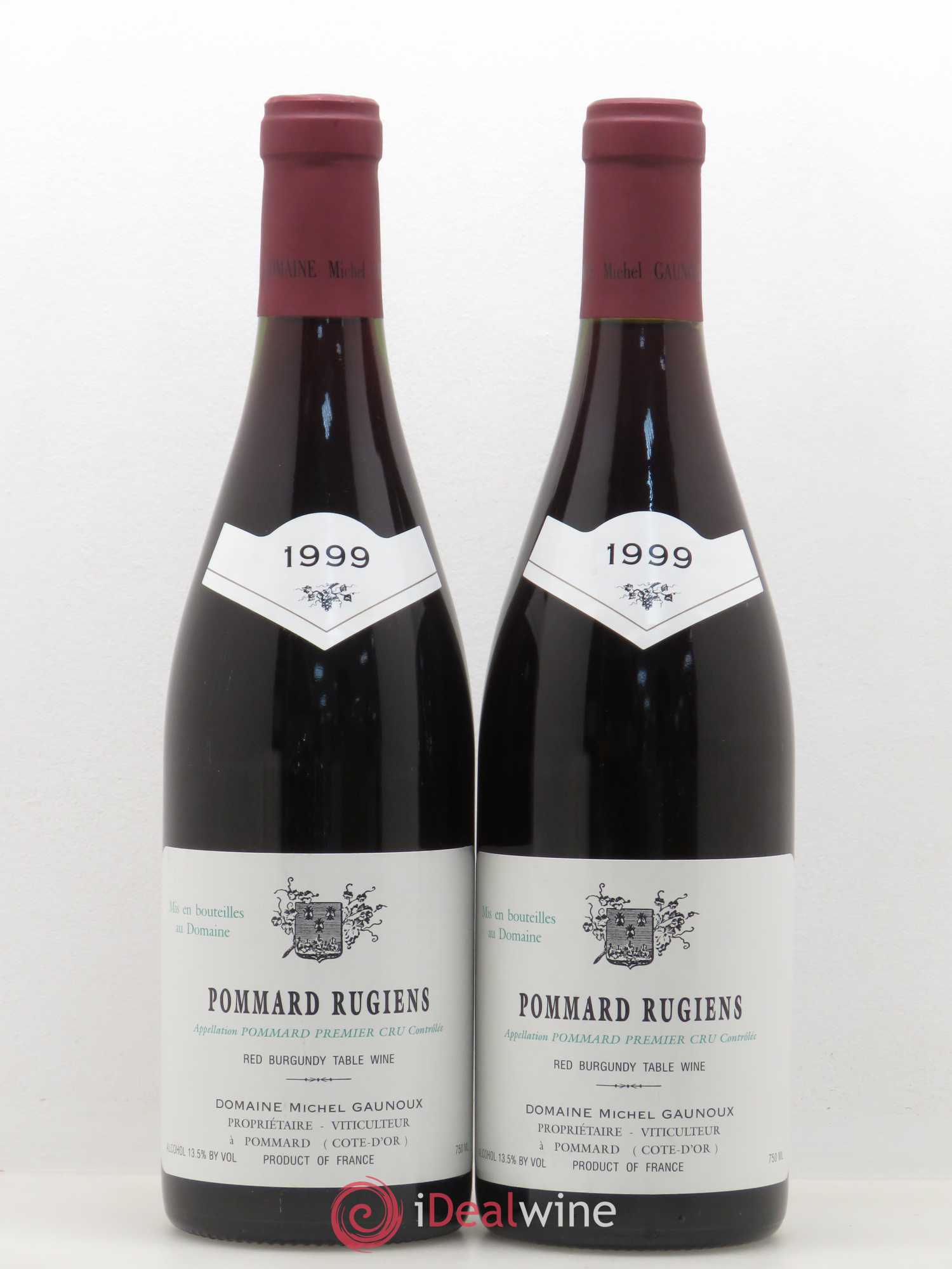 Pommard 1er Cru Rugiens Michel Gaunoux 1999 - Lot de 2 bouteilles - 0