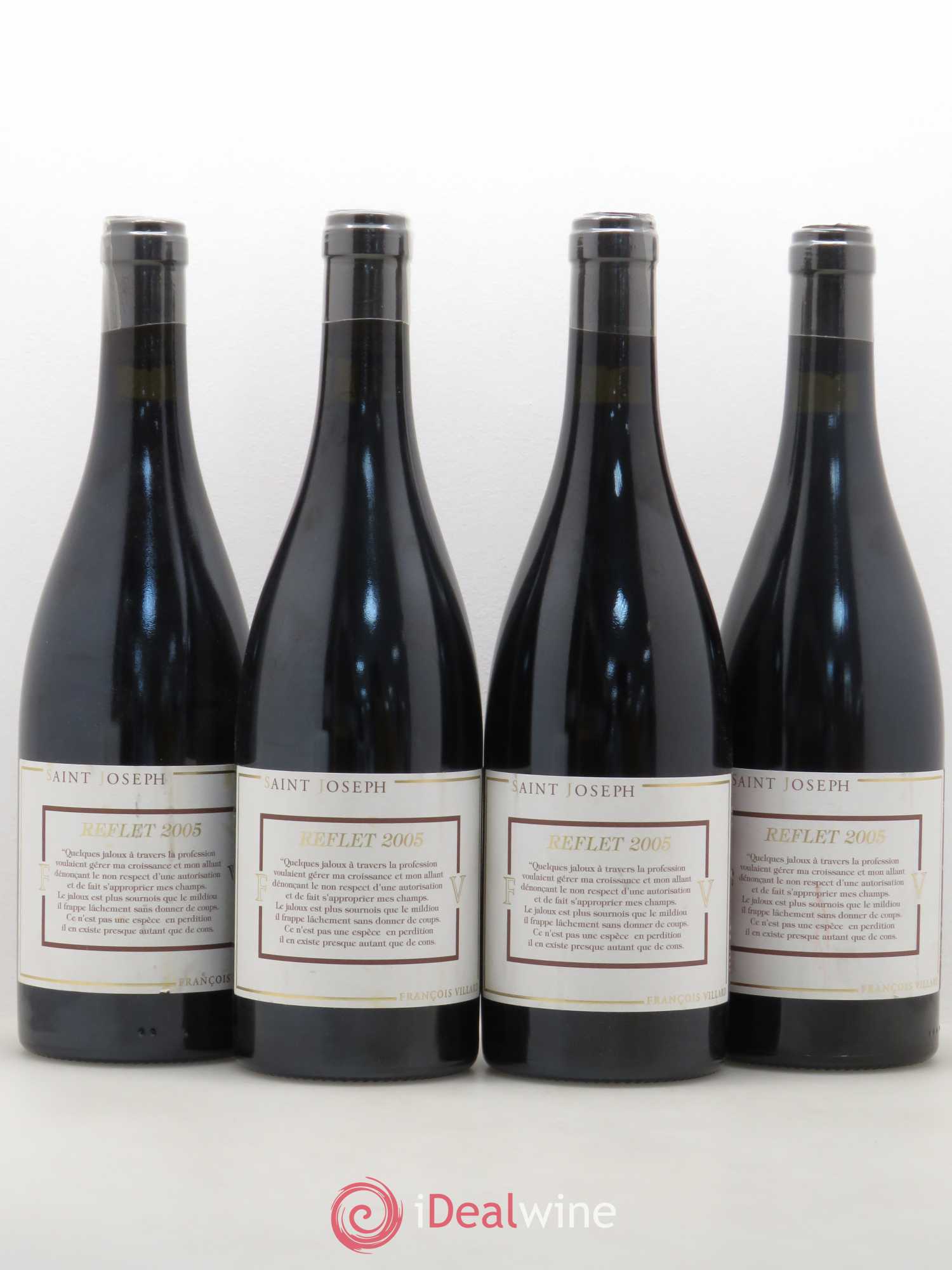 Saint-Joseph Reflet François Villard 2005 - Lot de 4 bouteilles - 0