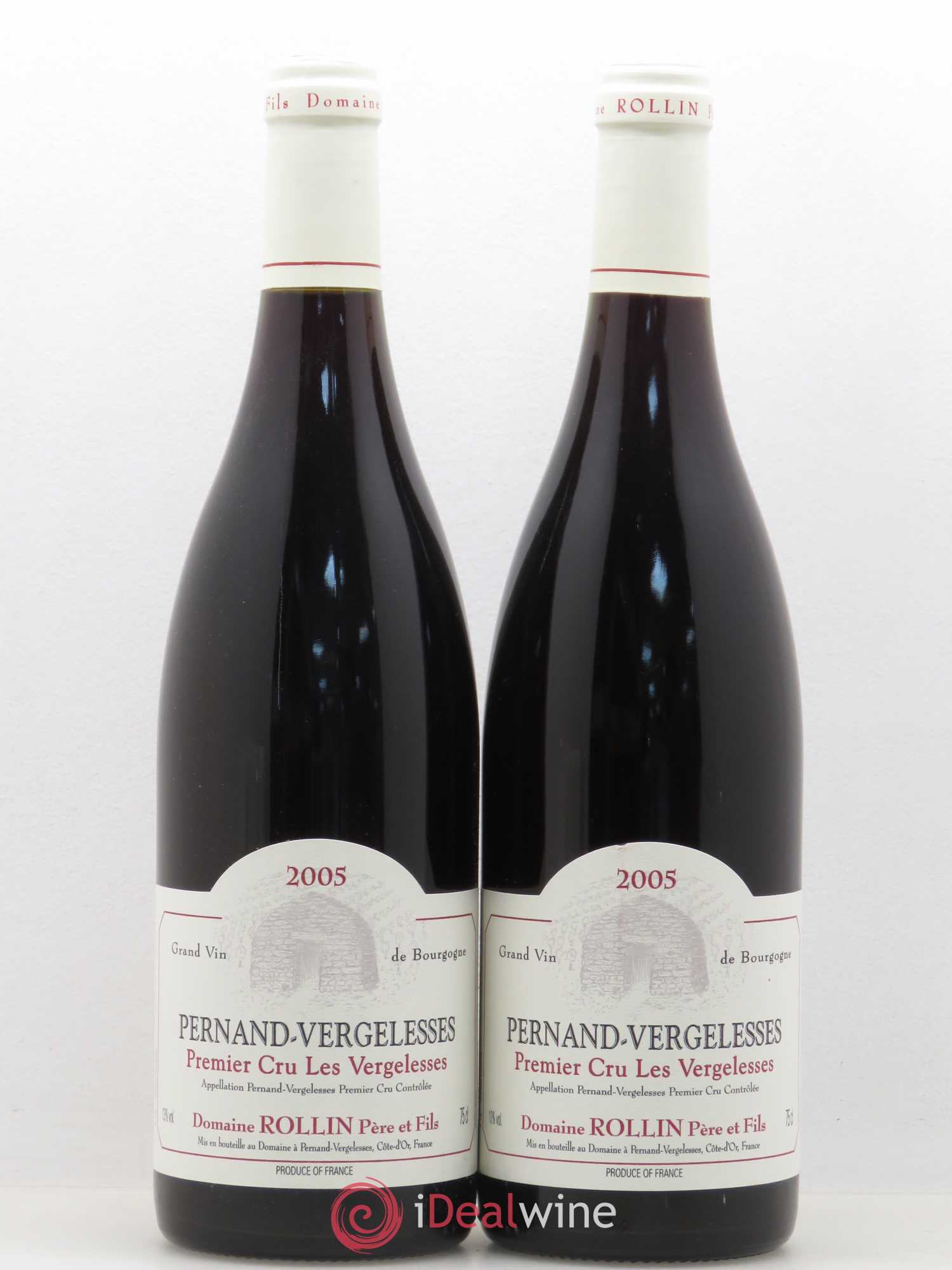 Pernand-Vergelesses 1er Cru Les Vergelesses Domaine Rollin Pere et Fils 2005 - Posten von 2 Flaschen - 0