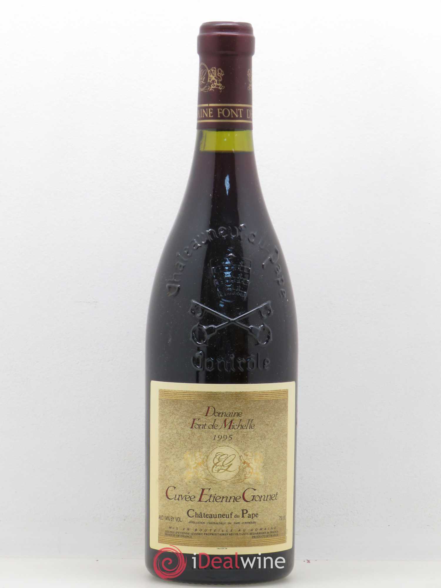 Châteauneuf-du-Pape Domaine Font de Michelle Cuvée Etienne Gonnet Famille Gonnet 1995 - Lot de 1 bouteille - 0