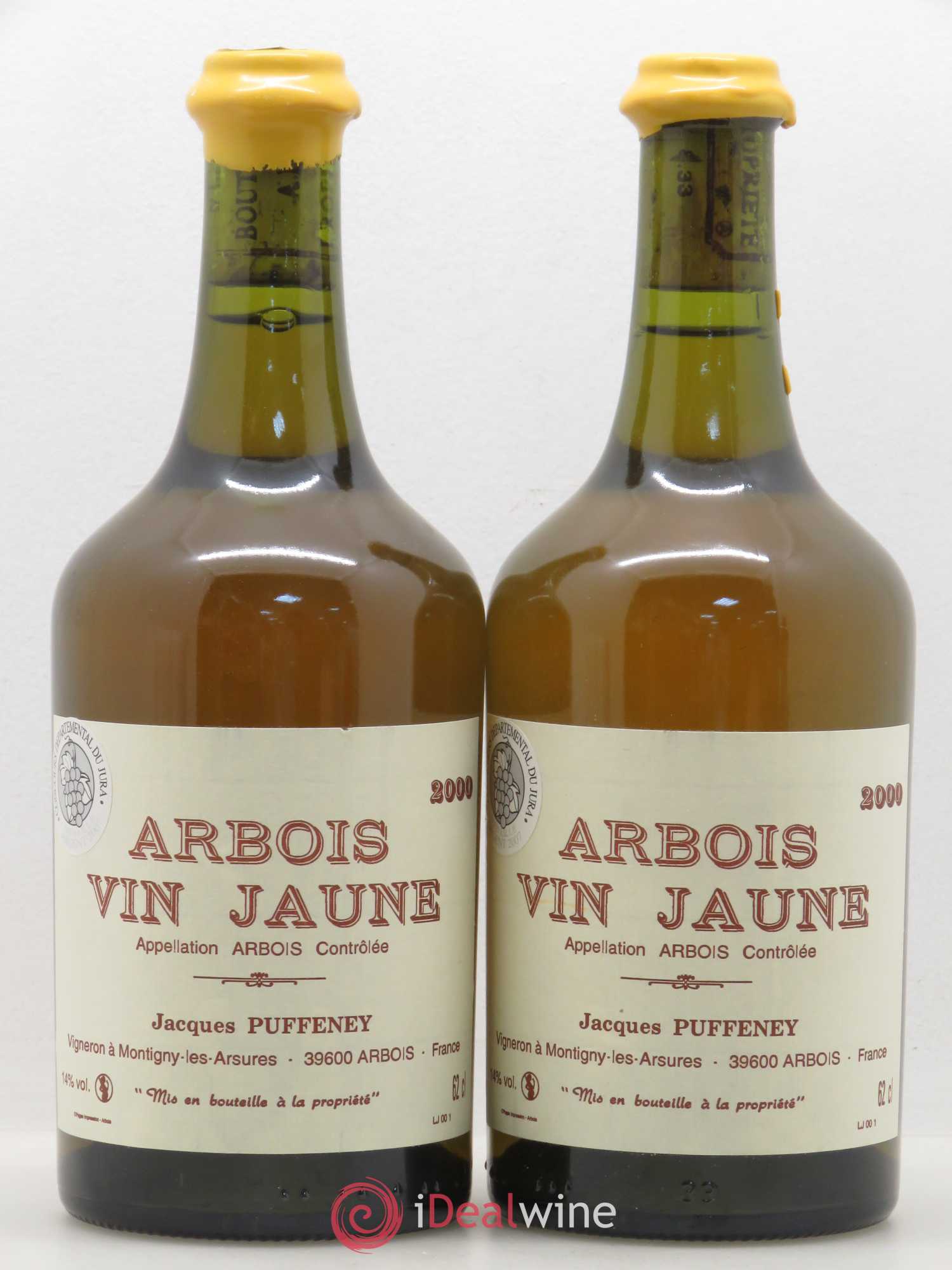 Arbois Vin Jaune Jacques Puffeney 2000 - Lot de 2 bouteilles - 0