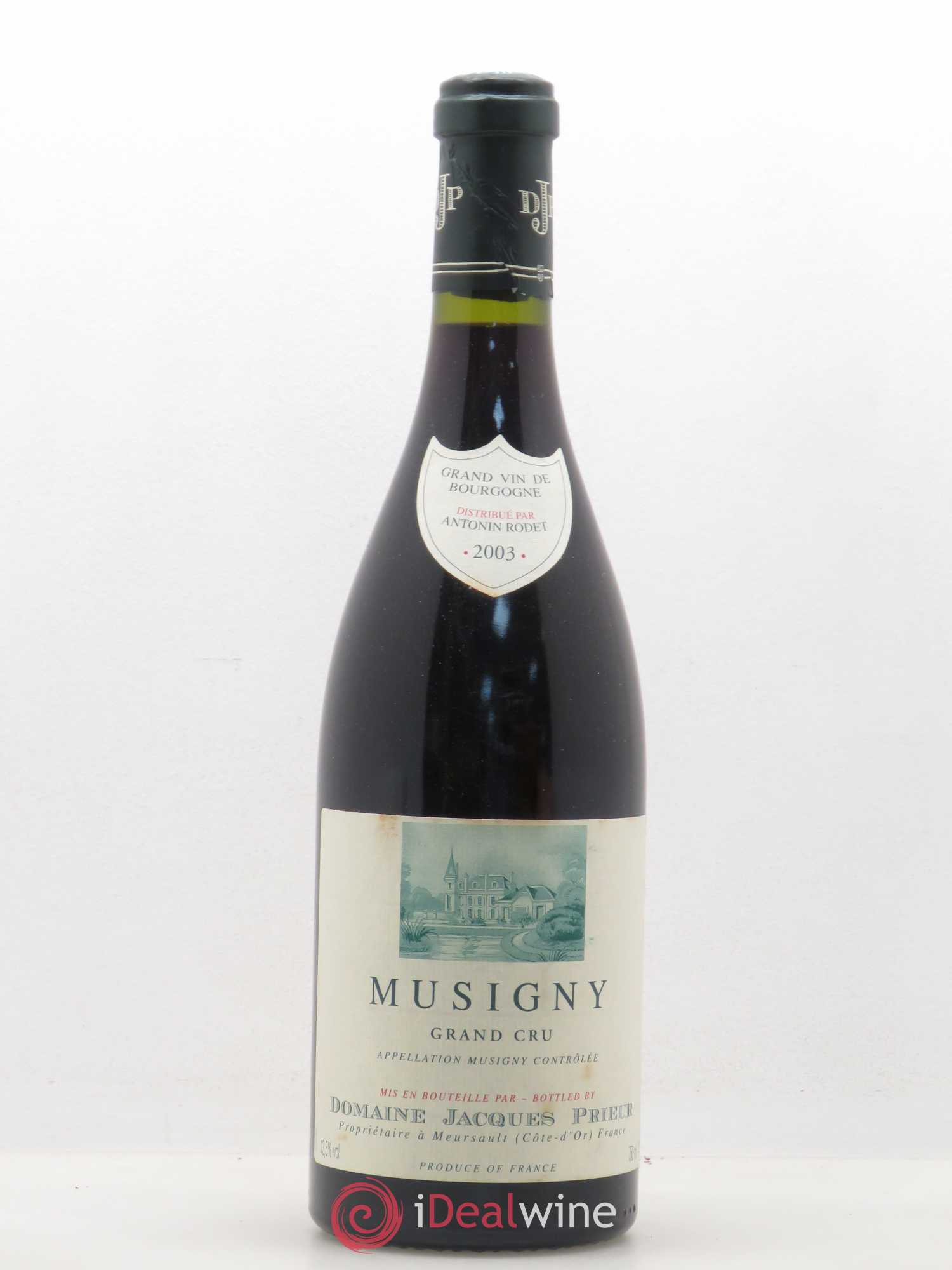 Musigny Grand Cru Jacques Prieur (Domaine) 2003 - Lot de 1 bouteille - 0