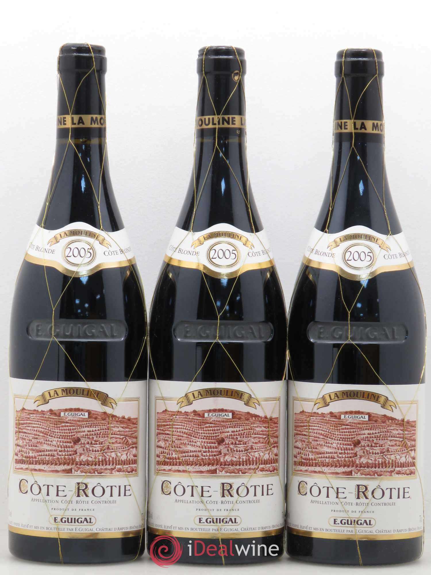 Côte-Rôtie La Mouline Guigal 2005 - Lot de 3 bouteilles - 0