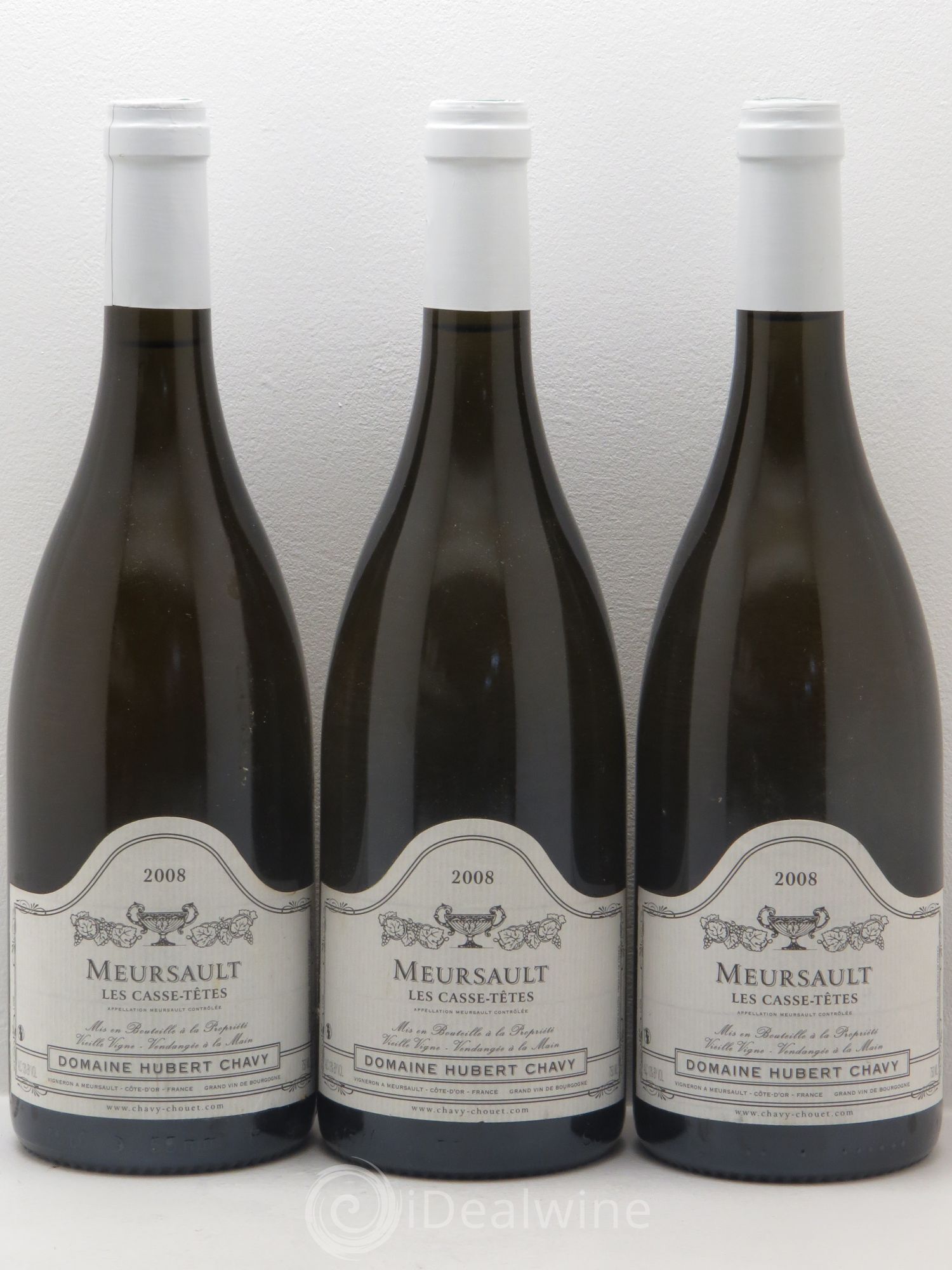 Meursault Les Casse-Têtes - Domaine Hubert-Chavy 2008 - Posten von 3 Flaschen - 0