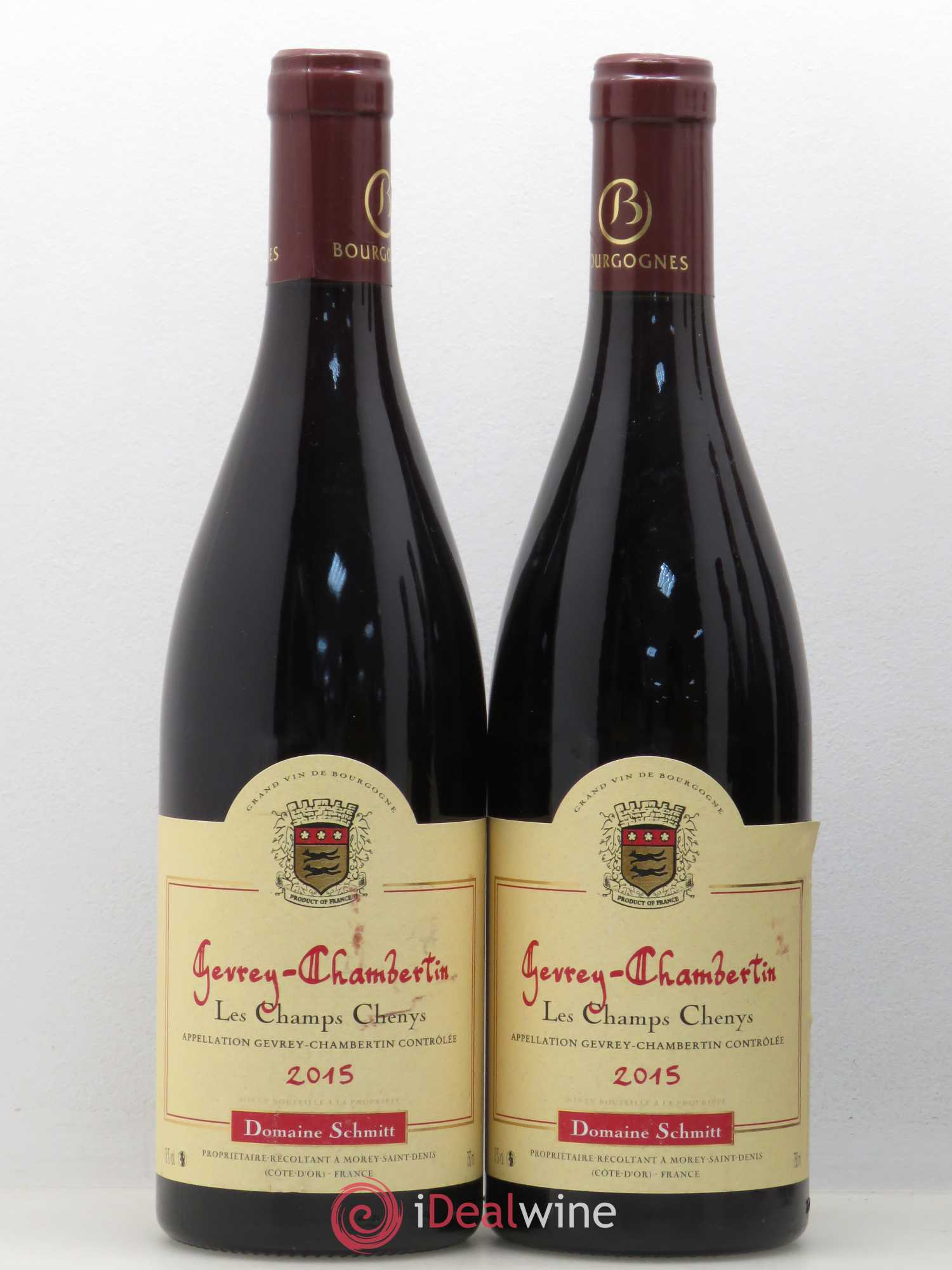 Gevrey-Chambertin Les Champs Chenys Domaine Schmitt 2015 - Lot de 5 bouteilles - 2