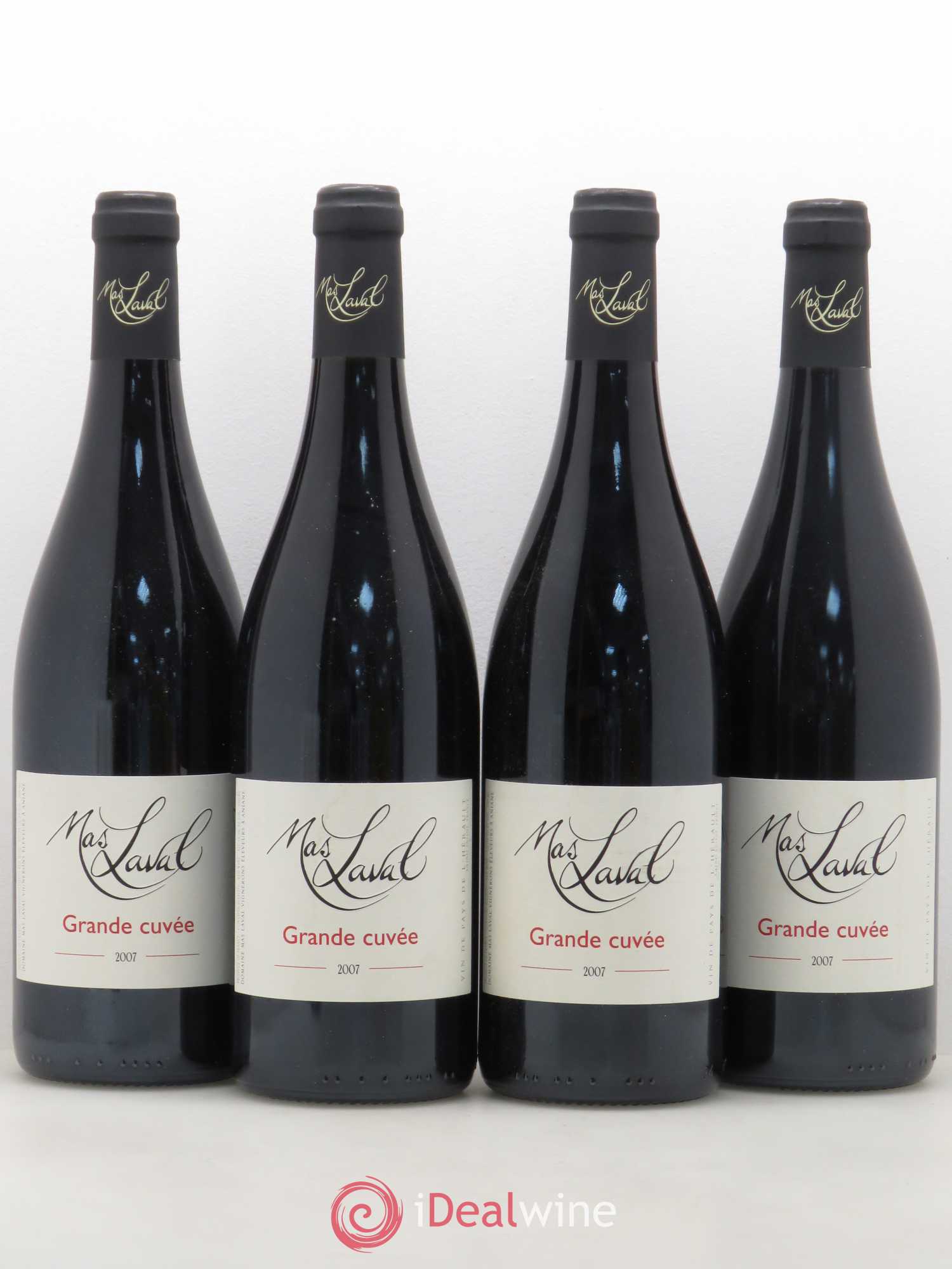 Pays d'Hérault Mas Laval Grande Cuvée Joël Laval 2007 - Lot de 4 bouteilles - 0