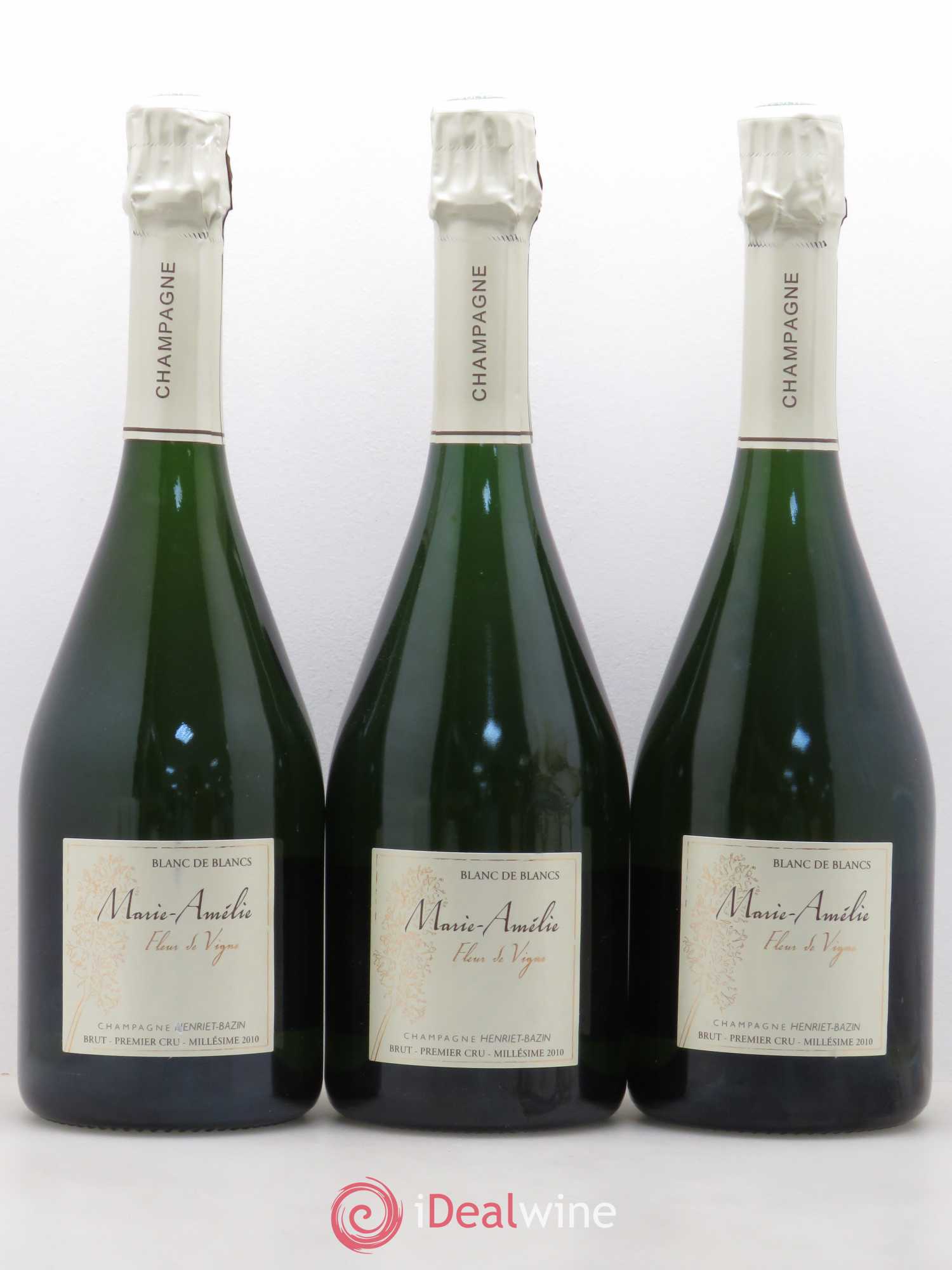 Blanc de Blancs Henriet Bazin cuvée Marie-Amélie 2010 - Lot de 3 bouteilles - 0