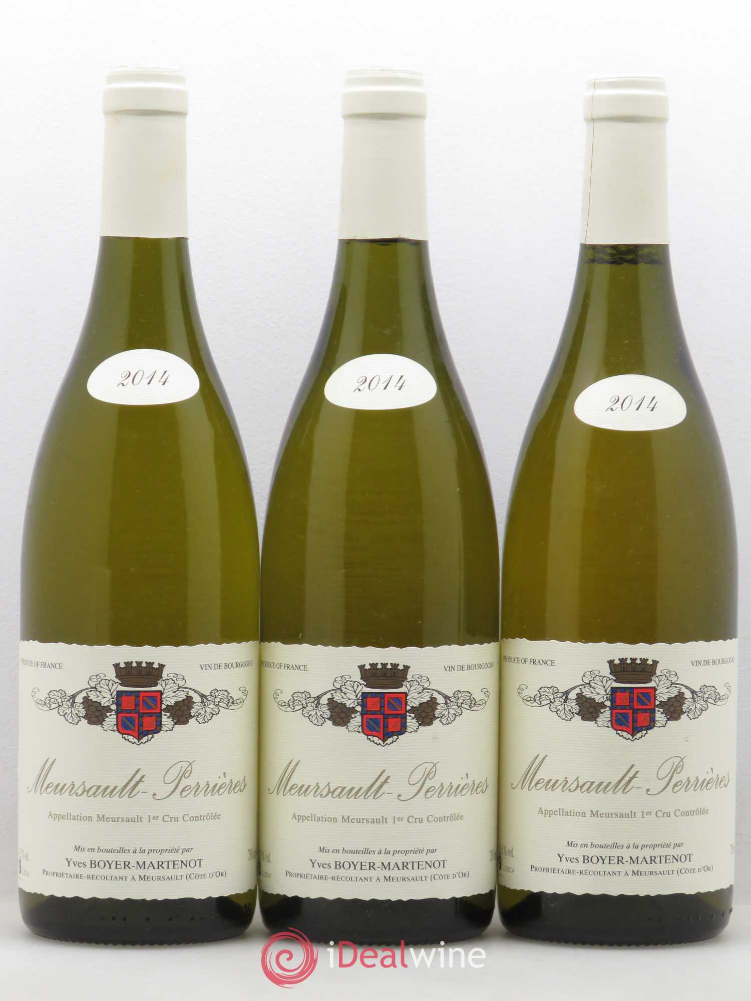 Meursault 1er Cru Les Perrieres Yves Boyer Martenot 2014 - Posten von 3 Flaschen - 0