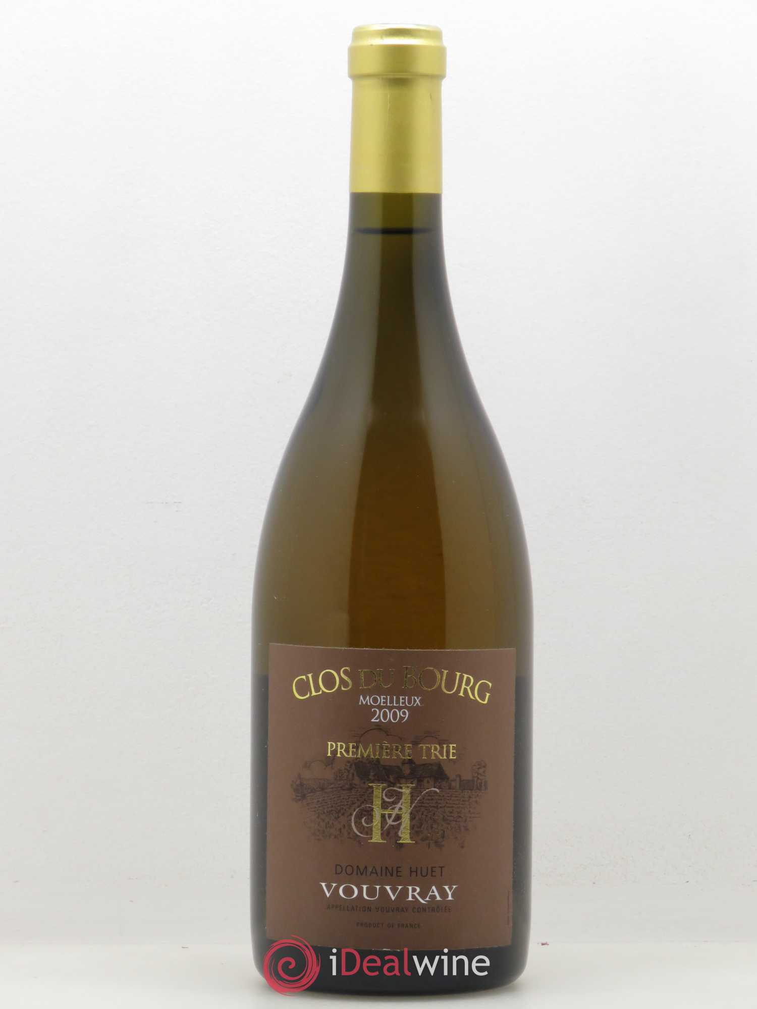 Vouvray Clos du Bourg Moelleux 1ère trie Domaine Huet 2009 - Lot de 1 bouteille - 0