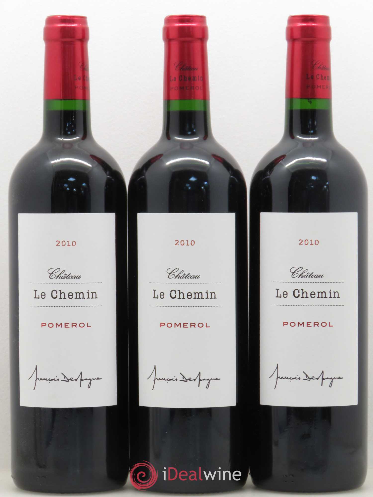 Château Le Chemin 2010 - Lot de 3 bouteilles - 0