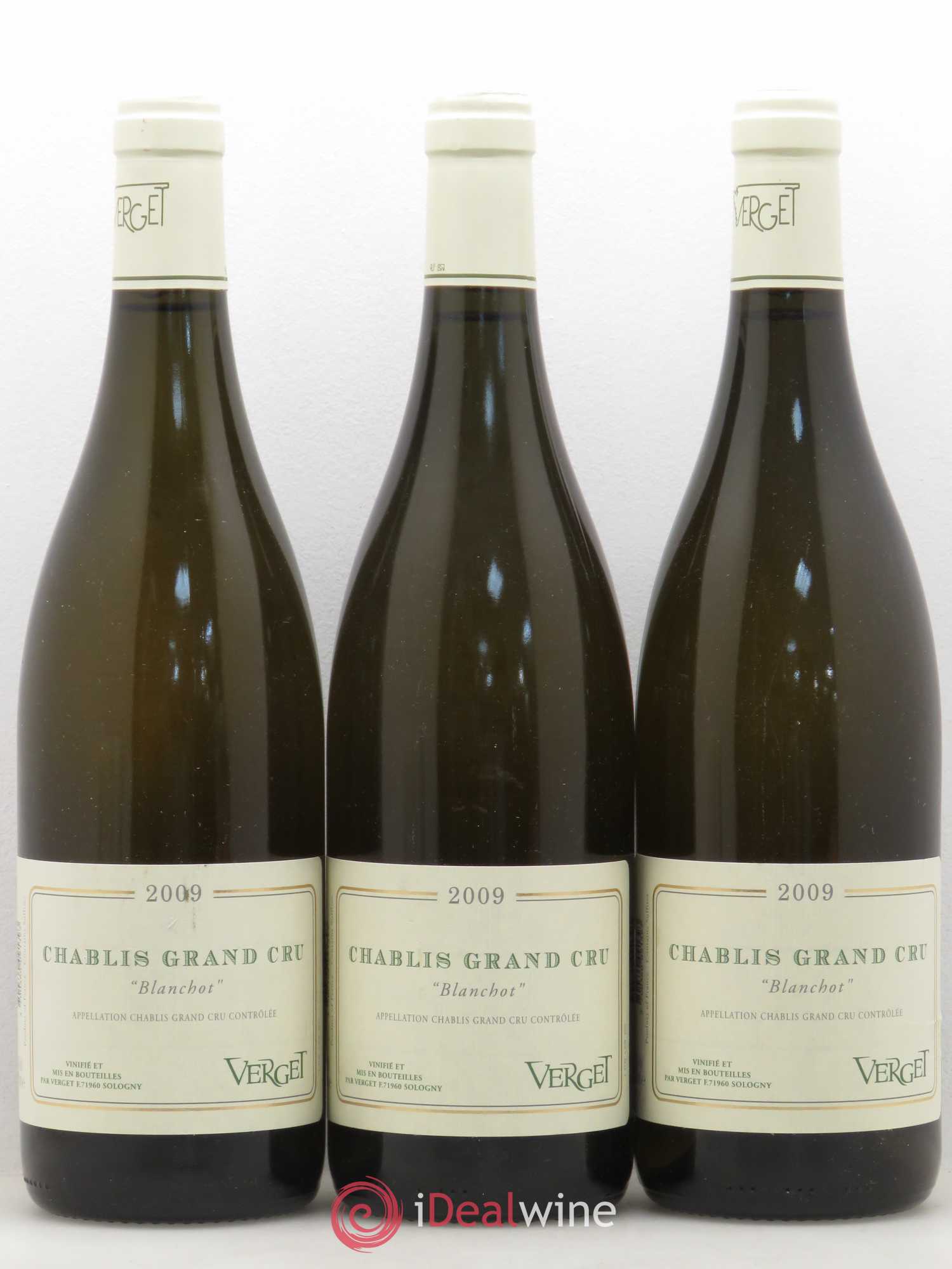 Chablis Grand Cru Blanchot Verget 2009 - Posten von 3 Flaschen - 0
