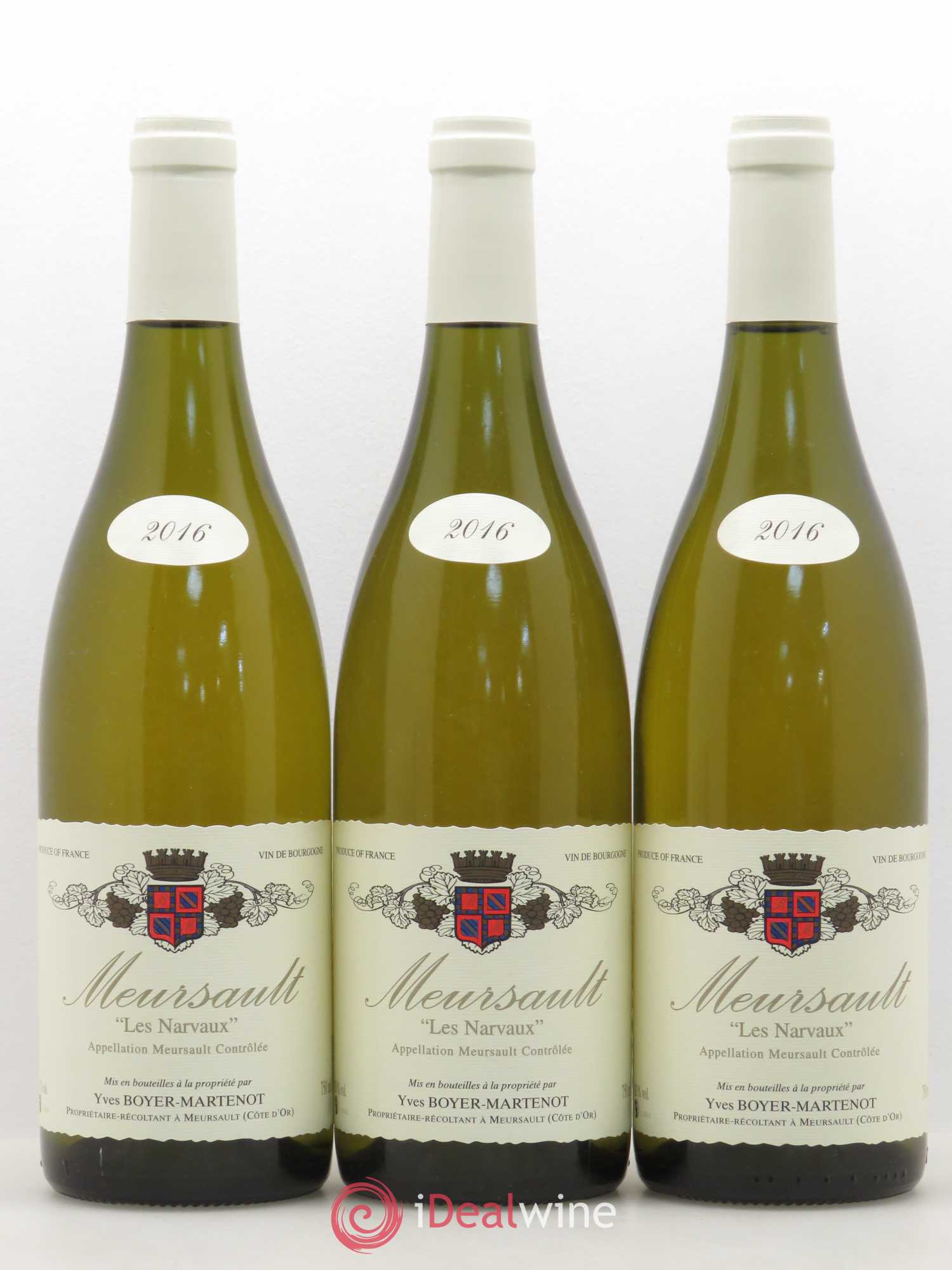 Meursault Les Narvaux Yves Boyer-Martenot 2016 - Posten von 3 Flaschen - 0