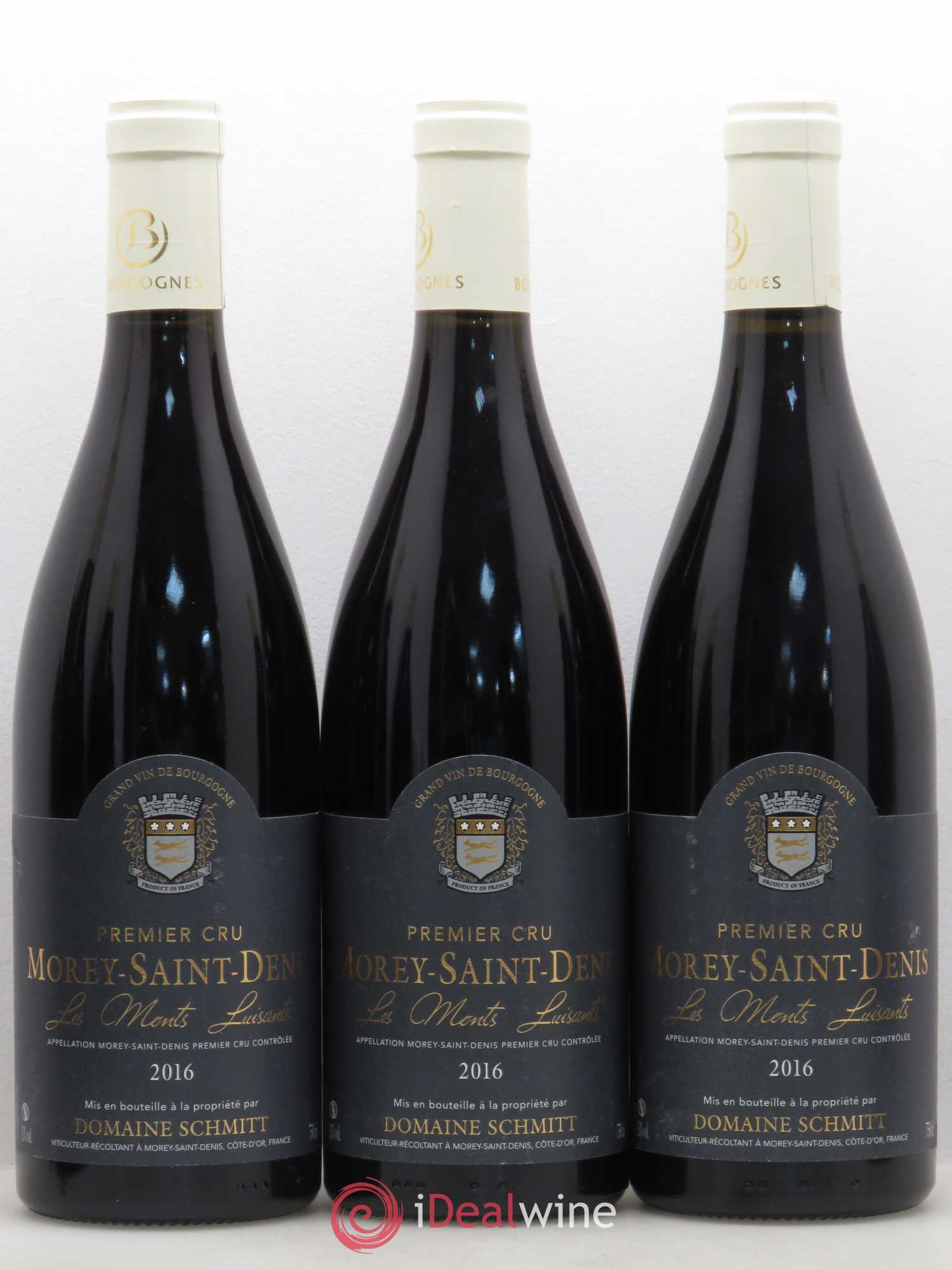 Morey-Saint-Denis 1er Cru Les Monts Luisants Domaine Schmitt 2016 - Posten von 6 Flaschen - 2