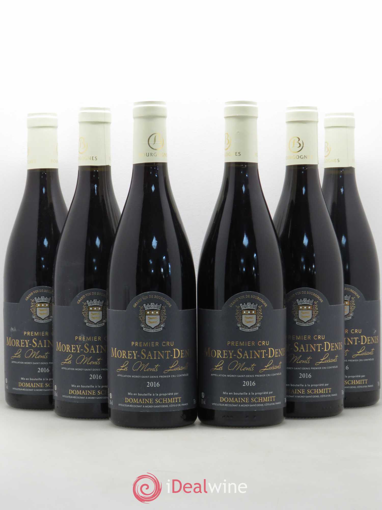 Morey-Saint-Denis 1er Cru Les Monts Luisants Domaine Schmitt 2016 - Posten von 6 Flaschen - 0