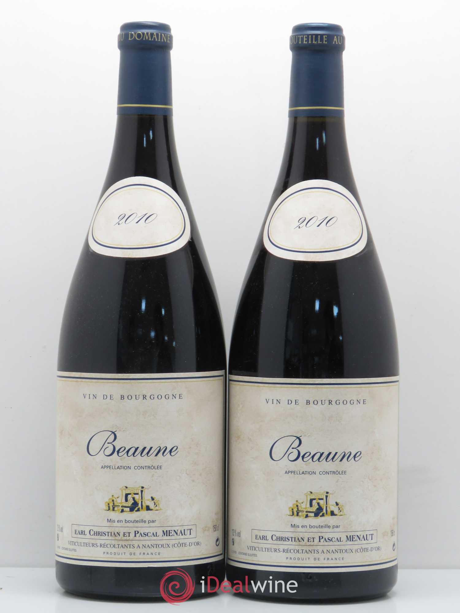 Beaune Christian Menaut 2010 - Lot de 2 magnums - 0