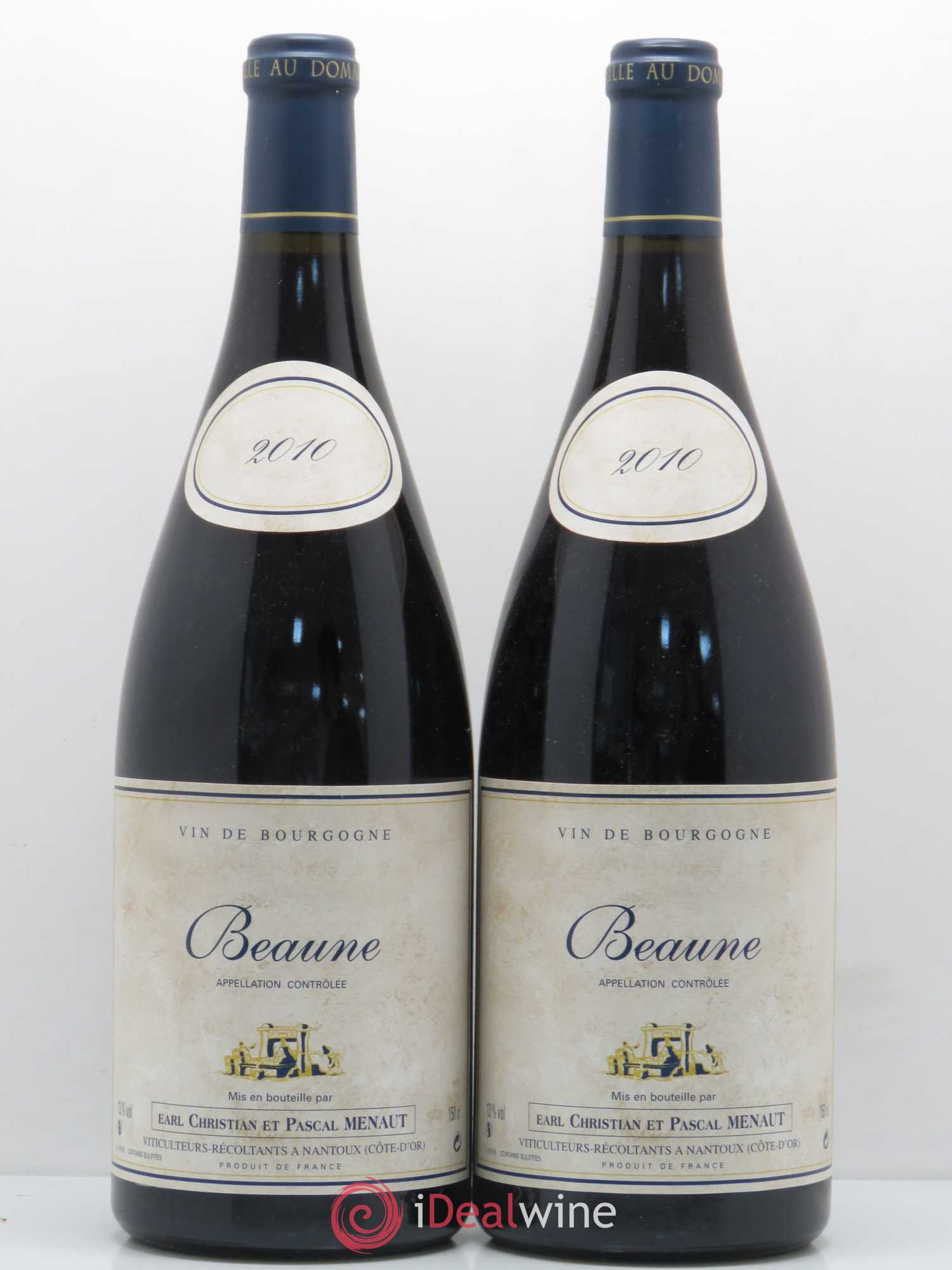 Beaune Christian Menaut 2010 - Lot de 2 magnums - 0