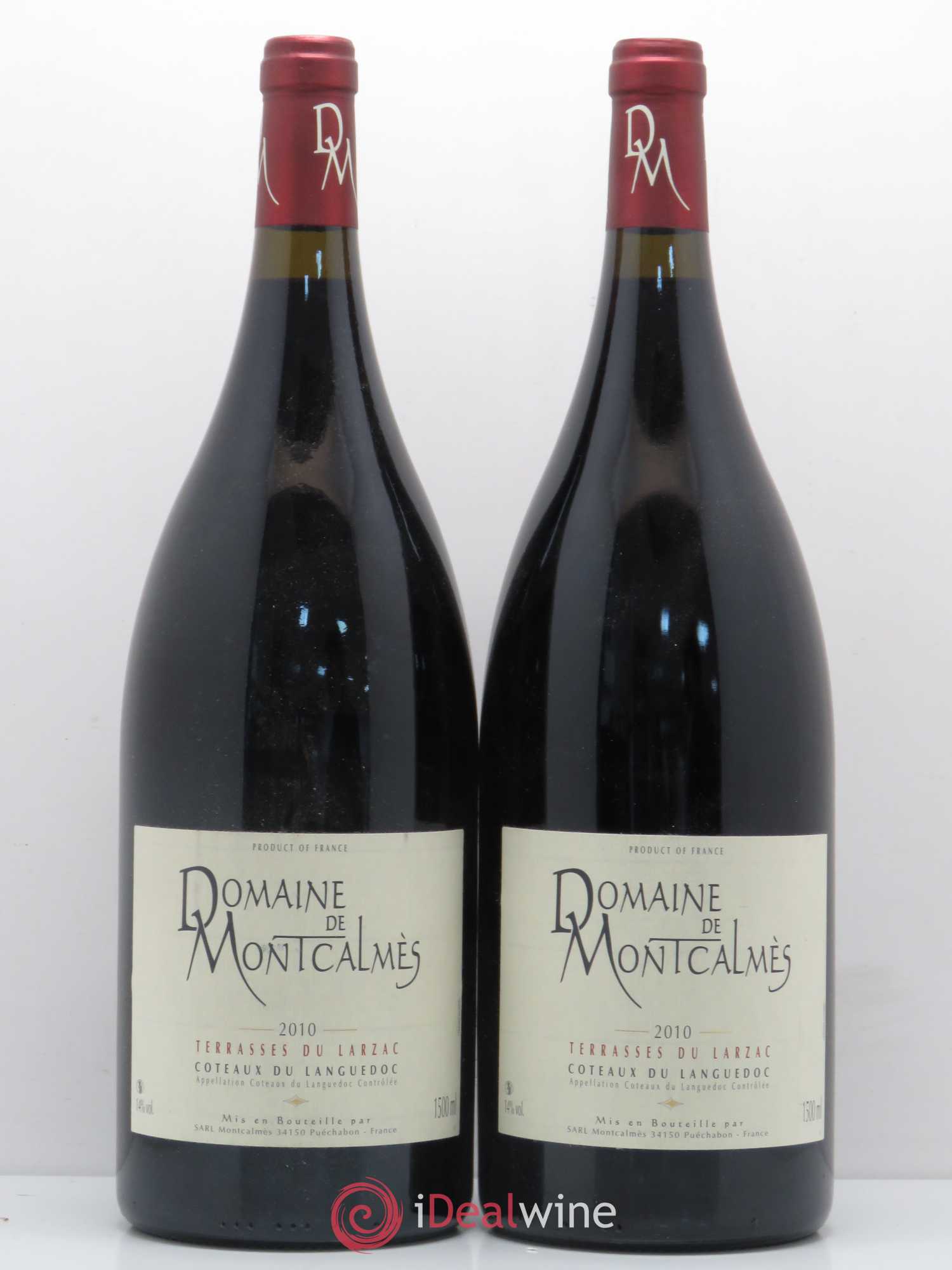 Terrasses du Larzac Domaine de Montcalmès Frédéric Pourtalié 2010 - Lot de 2 magnums - 0