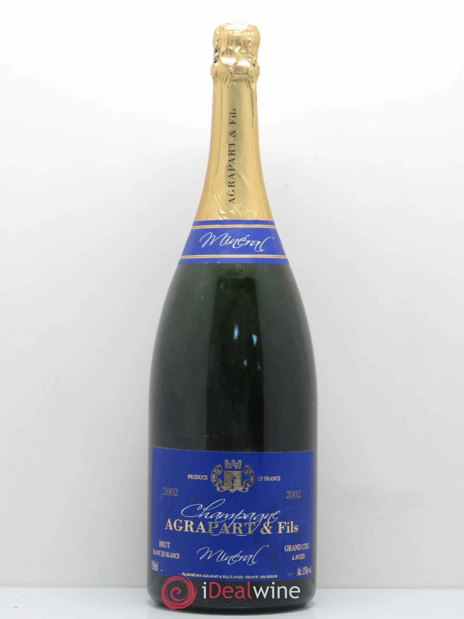 Minéral Blanc de Blancs Extra-Brut Agrapart & Fils 2002 - Lot de 1 magnum - 0