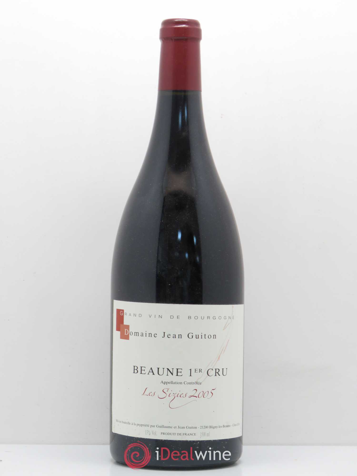 Beaune 1er Cru Les Sizies Domaine Jean Guiton 2005 - Posten von 1 Magnum - 0