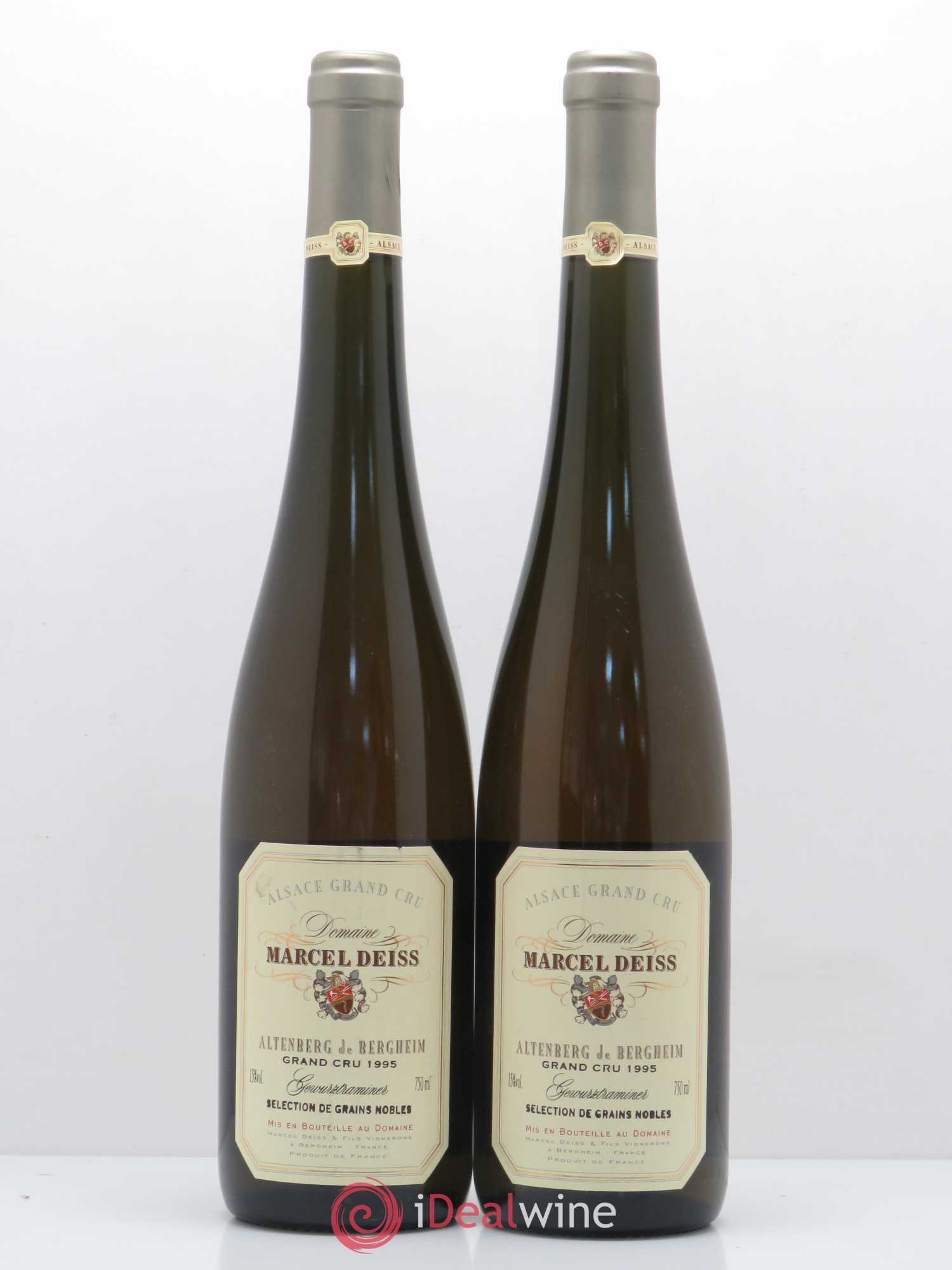 Alsace Gewurztraminer Sélection de Grains Nobles Grand Cru Altenberg de Bergheim Marcel Deiss (Domaine) 1995 - Lotto di 2 bottiglie - 0