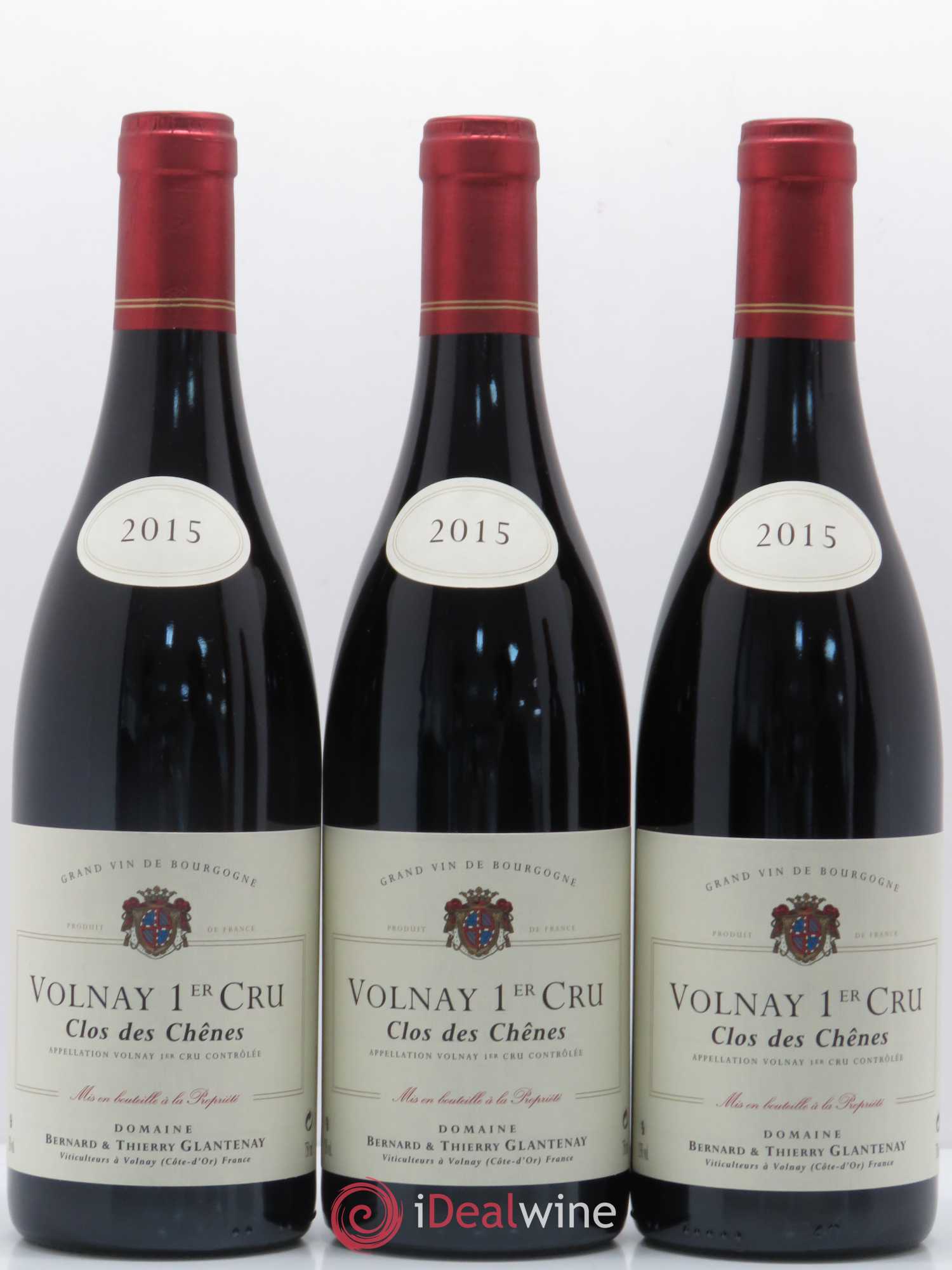 Volnay 1er Cru Clos des Chênes Bernard et Thierry Glantenay (Domaine) 2015 - Lot de 12 bouteilles - 1