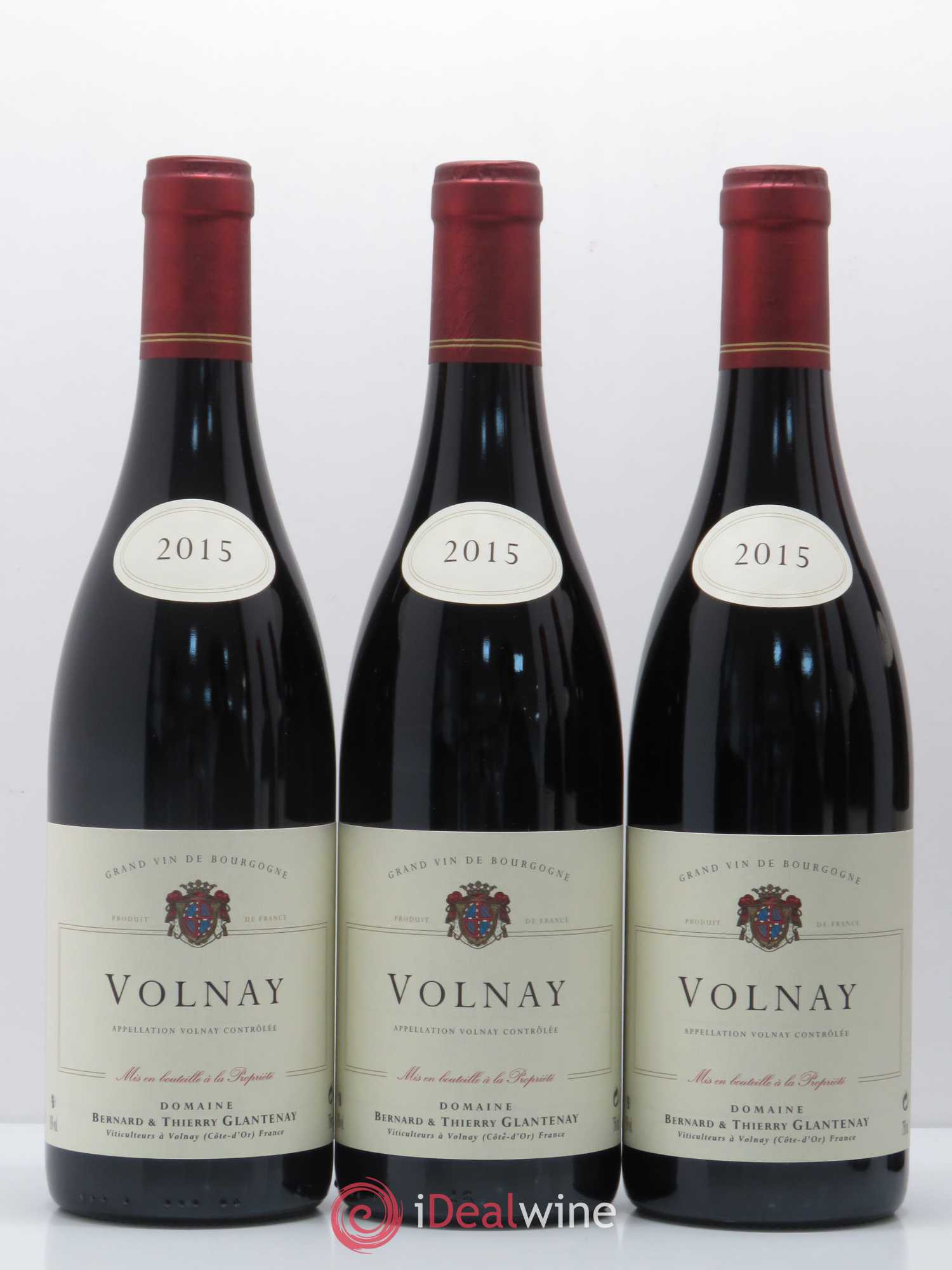 Volnay Bernard et Thierry Glantenay (Domaine) 2015 - Lot de 3 bouteilles - 0