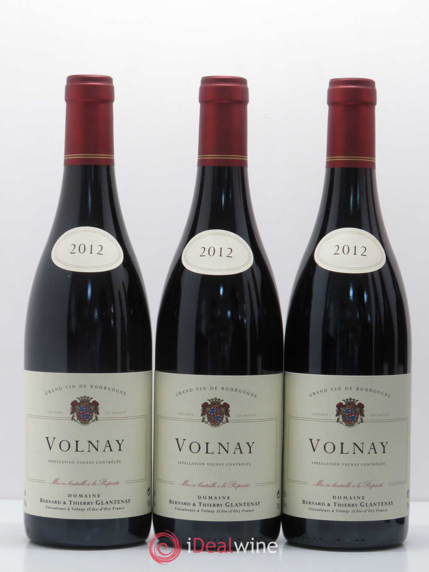 Volnay Bernard et Thierry Glantenay (Domaine) 2012 - Lot de 3 bouteilles - 0