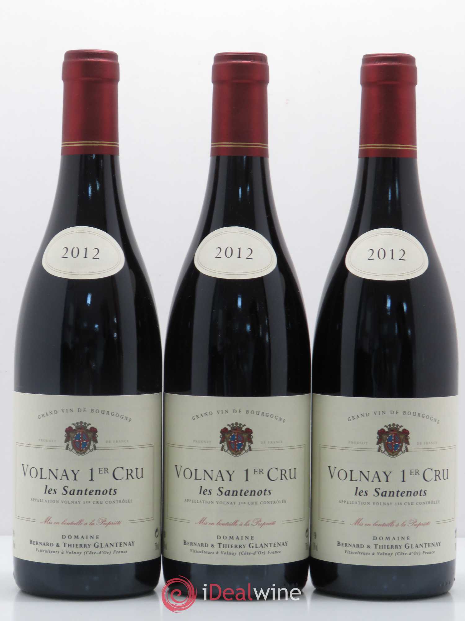 Volnay 1er Cru Les Santenots Bernard et Thierry Glantenay (Domaine) 2012 - Lot de 12 bouteilles - 2
