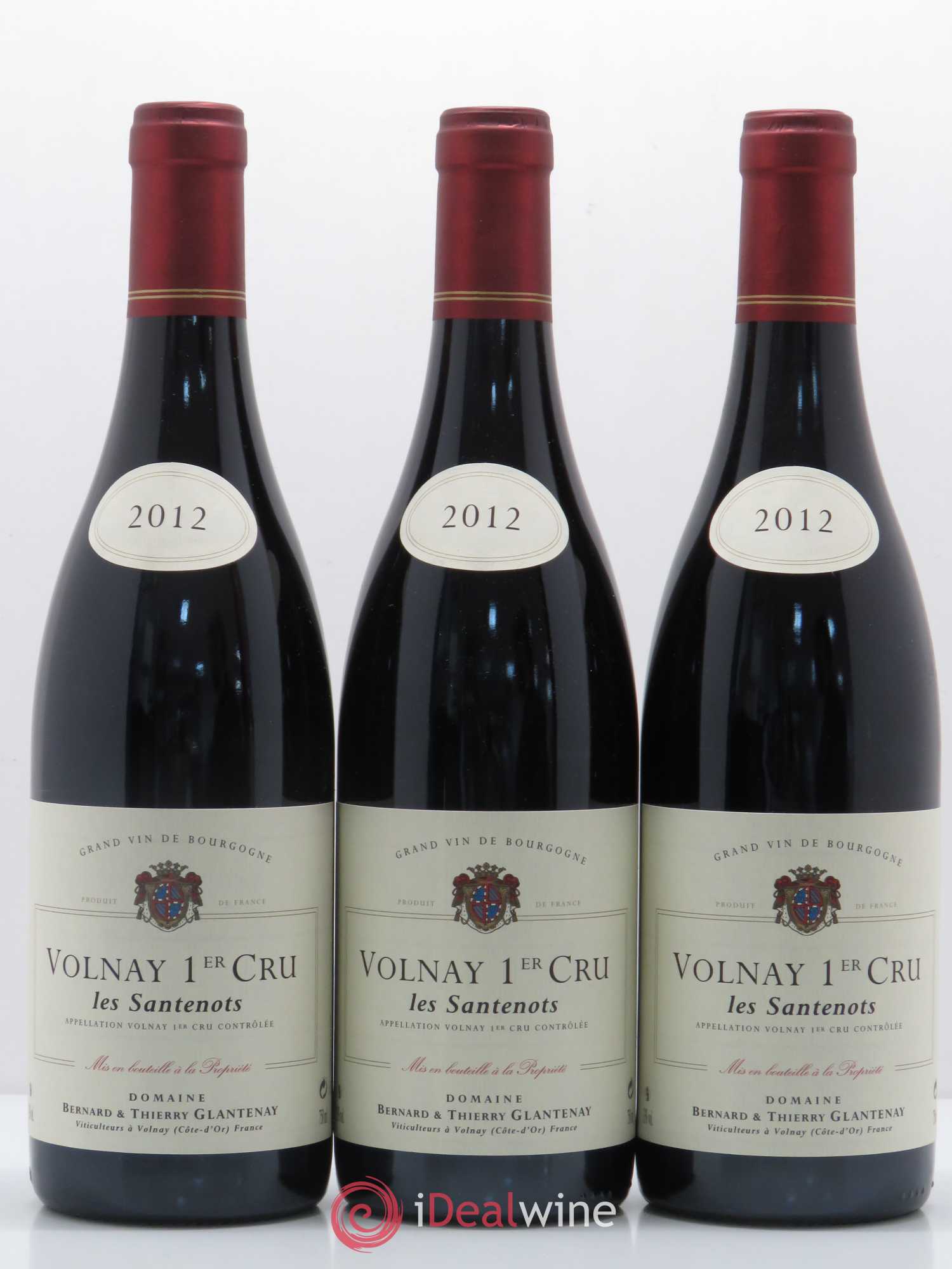 Volnay 1er Cru Les Santenots Bernard et Thierry Glantenay (Domaine) 2012 - Lot de 12 bouteilles - 3