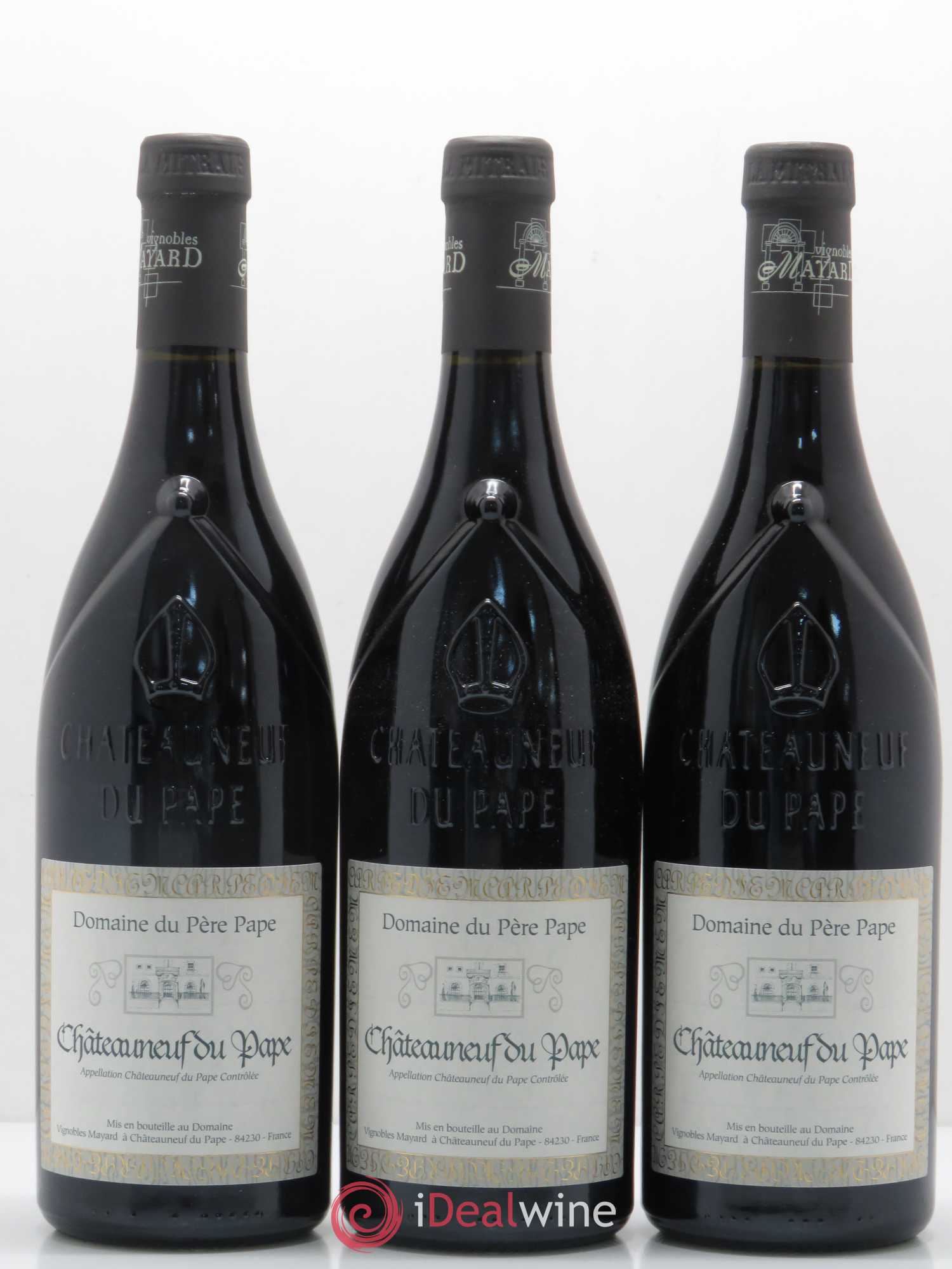 Châteauneuf-du-Pape Cuvée du Père Pape Vignobles Mayard 2010 - Lot de 3 bouteilles - 0