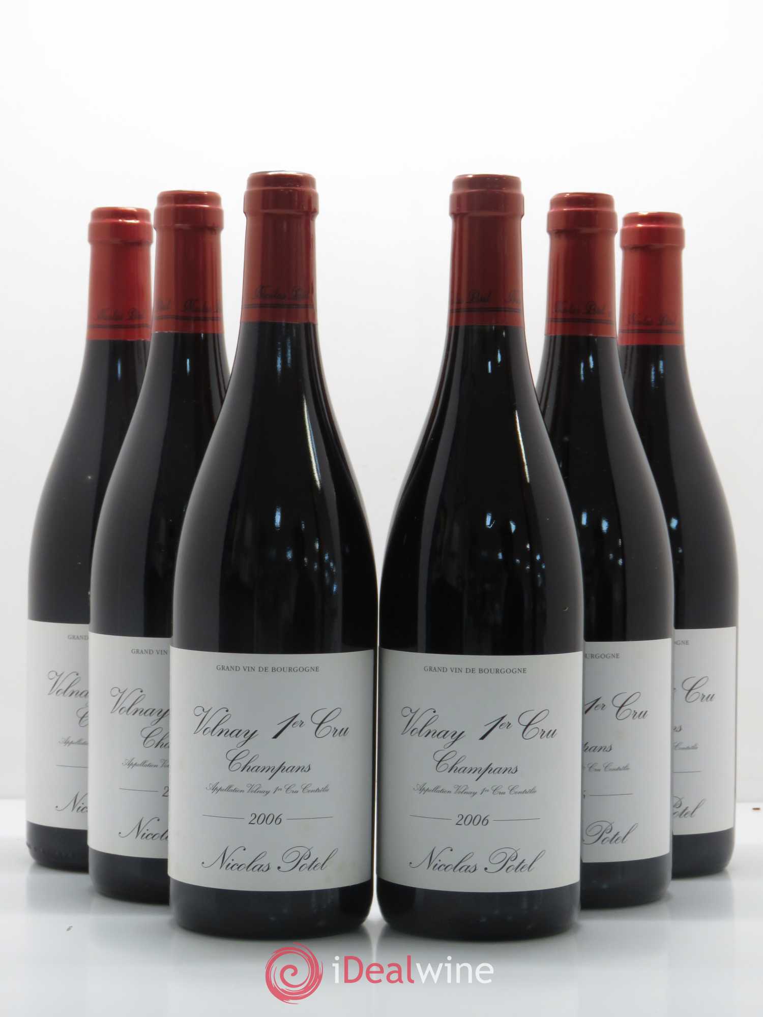 Volnay 1er Cru Champans Nicolas Potel 2006 - Lot de 6 bouteilles - 0