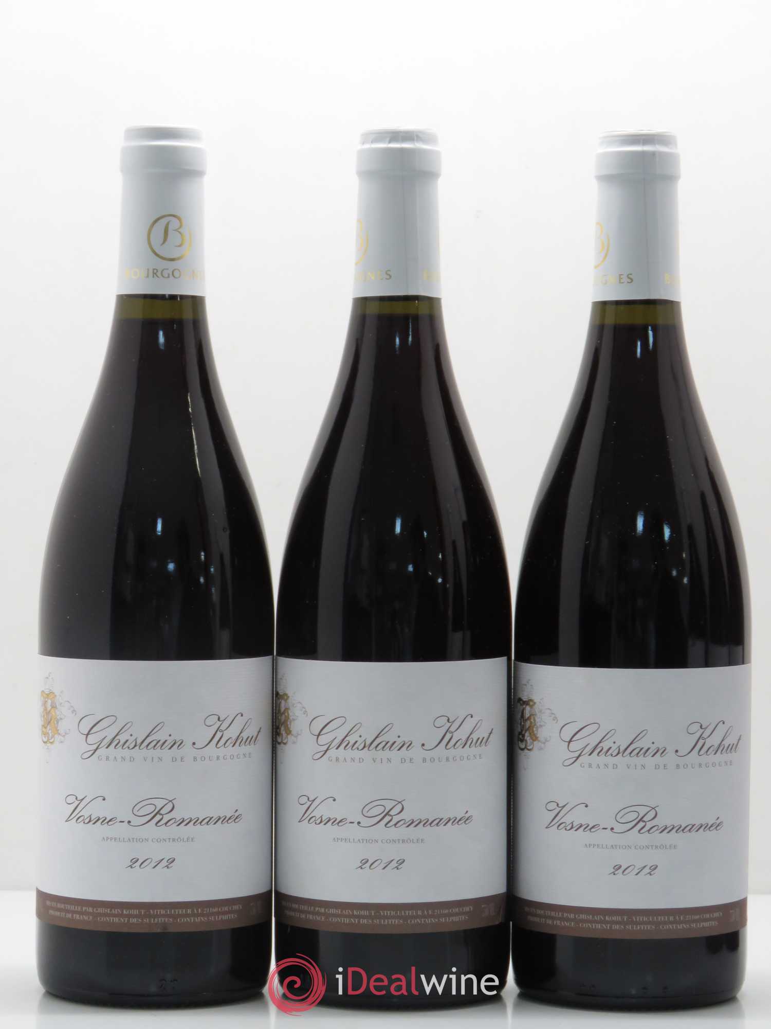 Vosne-Romanée Ghislain Kohut 2012 - Lot de 6 bouteilles - 1