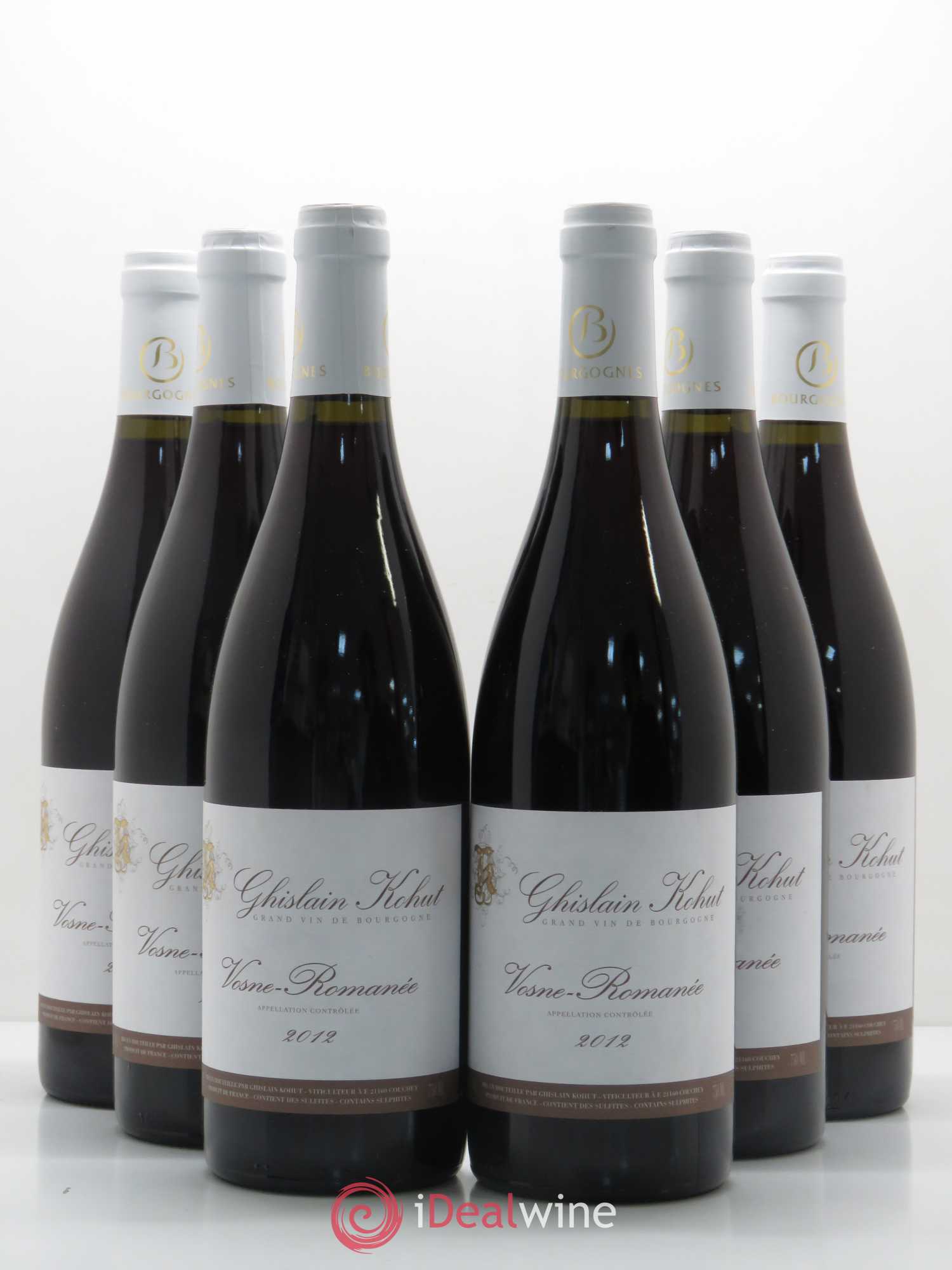 Vosne-Romanée Ghislain Kohut 2012 - Lot de 6 bouteilles - 0