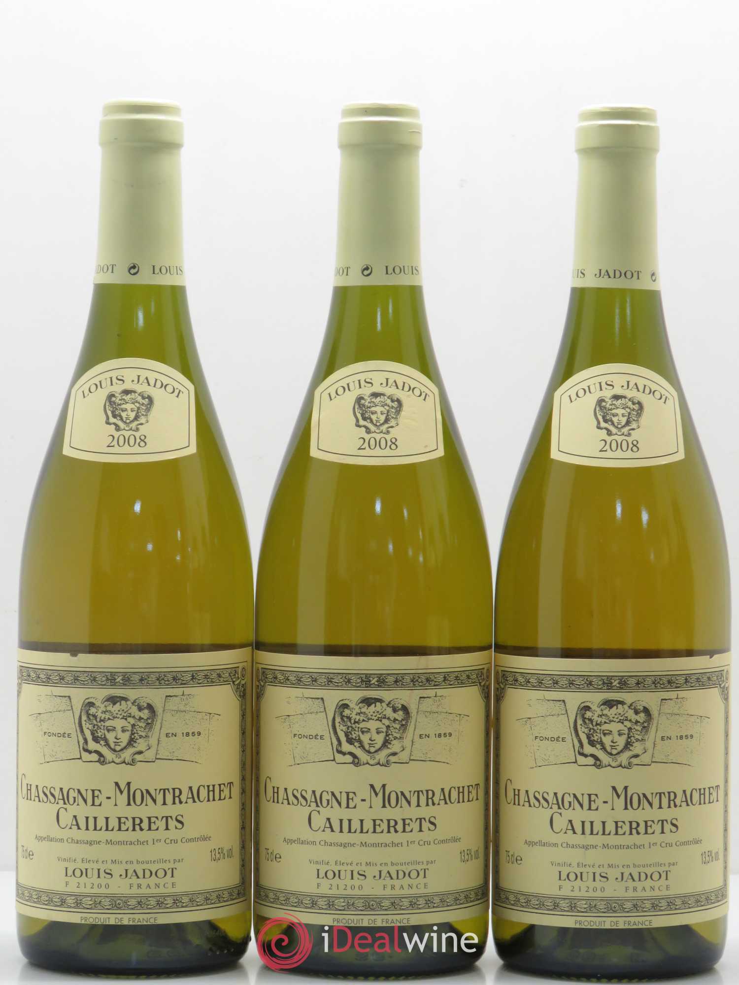 Chassagne-Montrachet 1er Cru Les Caillerets Louis Jadot 2008 - Posten von 5 Flaschen - 1