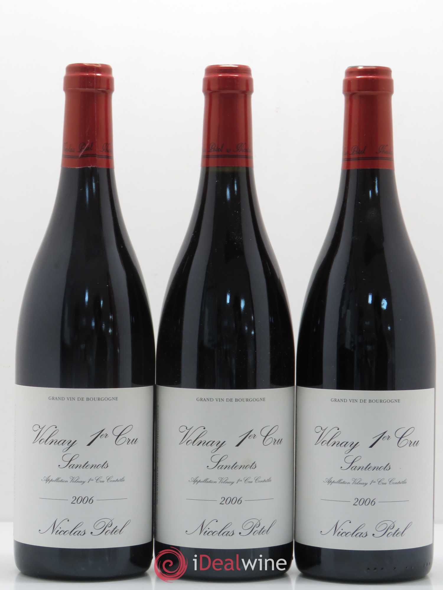Volnay 1er Cru Santenots Nicolas Potel 2006 - Posten von 6 Flaschen - 2
