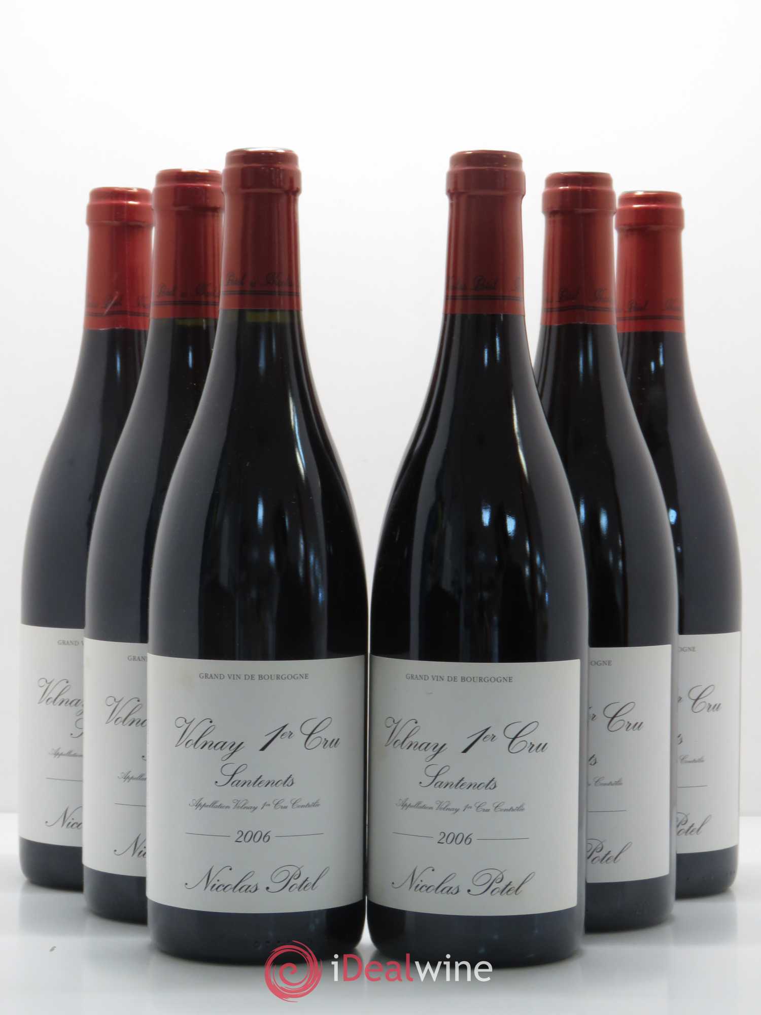 Volnay 1er Cru Santenots Nicolas Potel 2006 - Posten von 6 Flaschen - 0