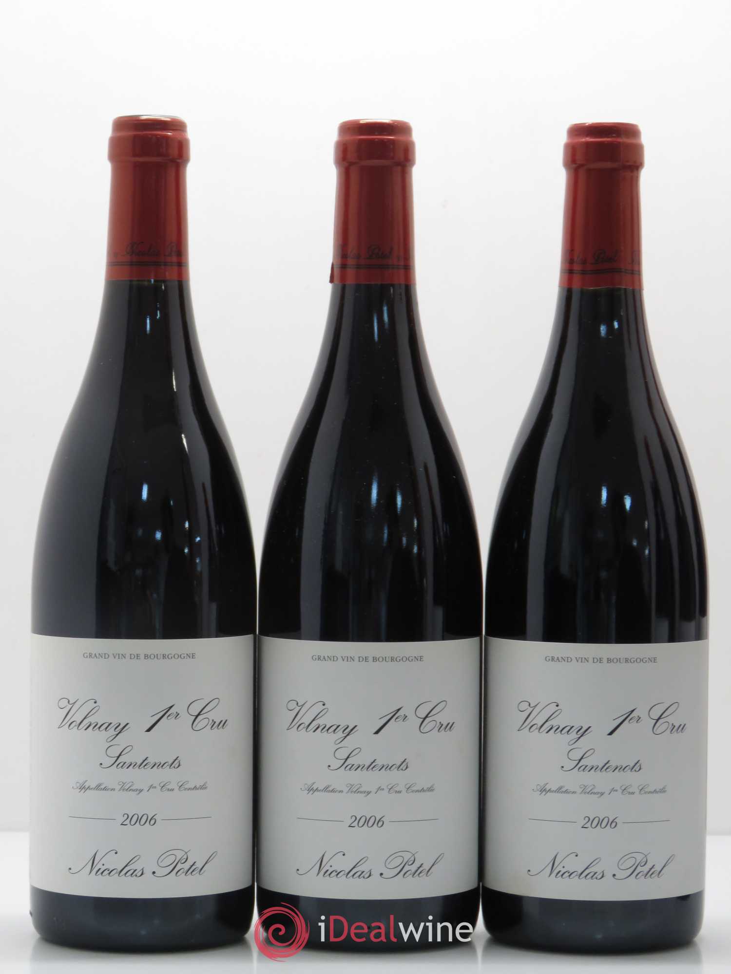 Volnay 1er Cru Santenots Nicolas Potel 2006 - Posten von 6 Flaschen - 2