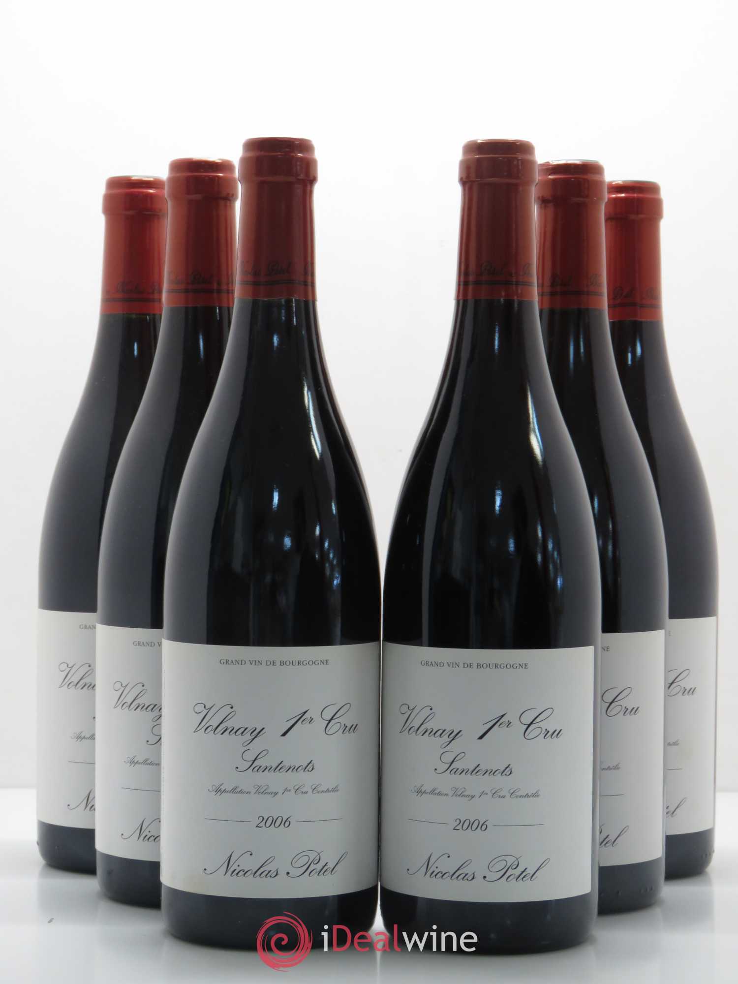 Volnay 1er Cru Santenots Nicolas Potel 2006 - Posten von 6 Flaschen - 0