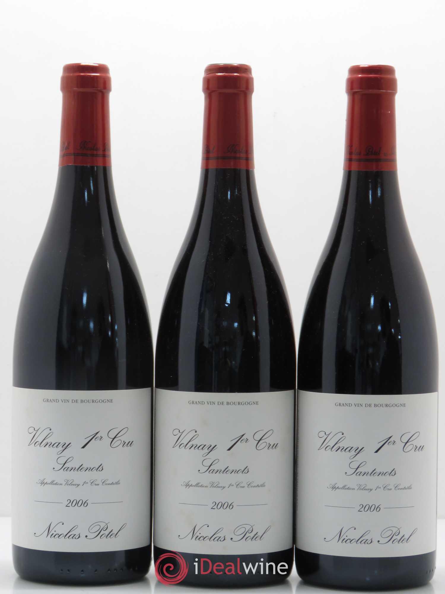 Volnay 1er Cru Santenots Nicolas Potel 2006 - Posten von 3 Flaschen - 0